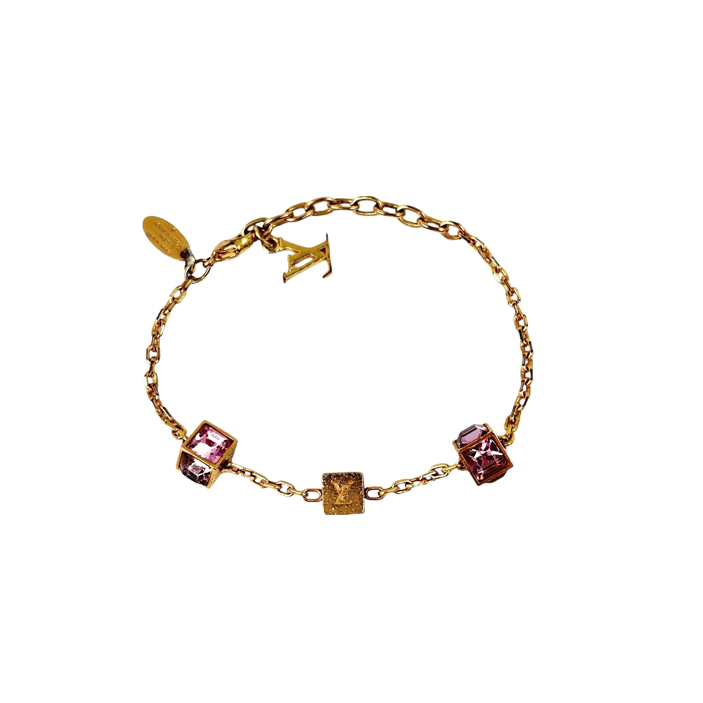 Gamble Multi Coloured Crystal Gold Tone Bracelet