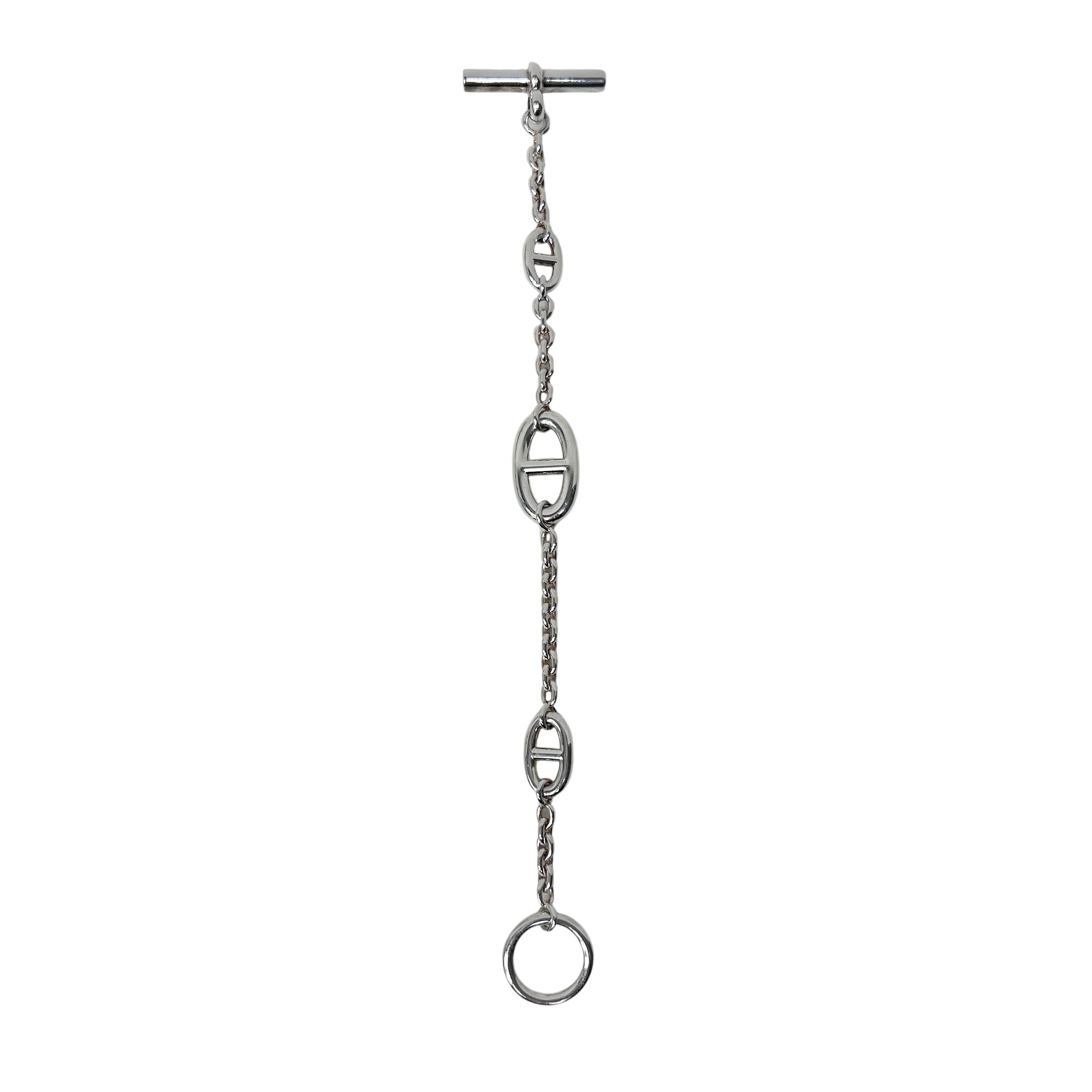 Sterling Silver Farandole Chain Link Toggle Bracelet