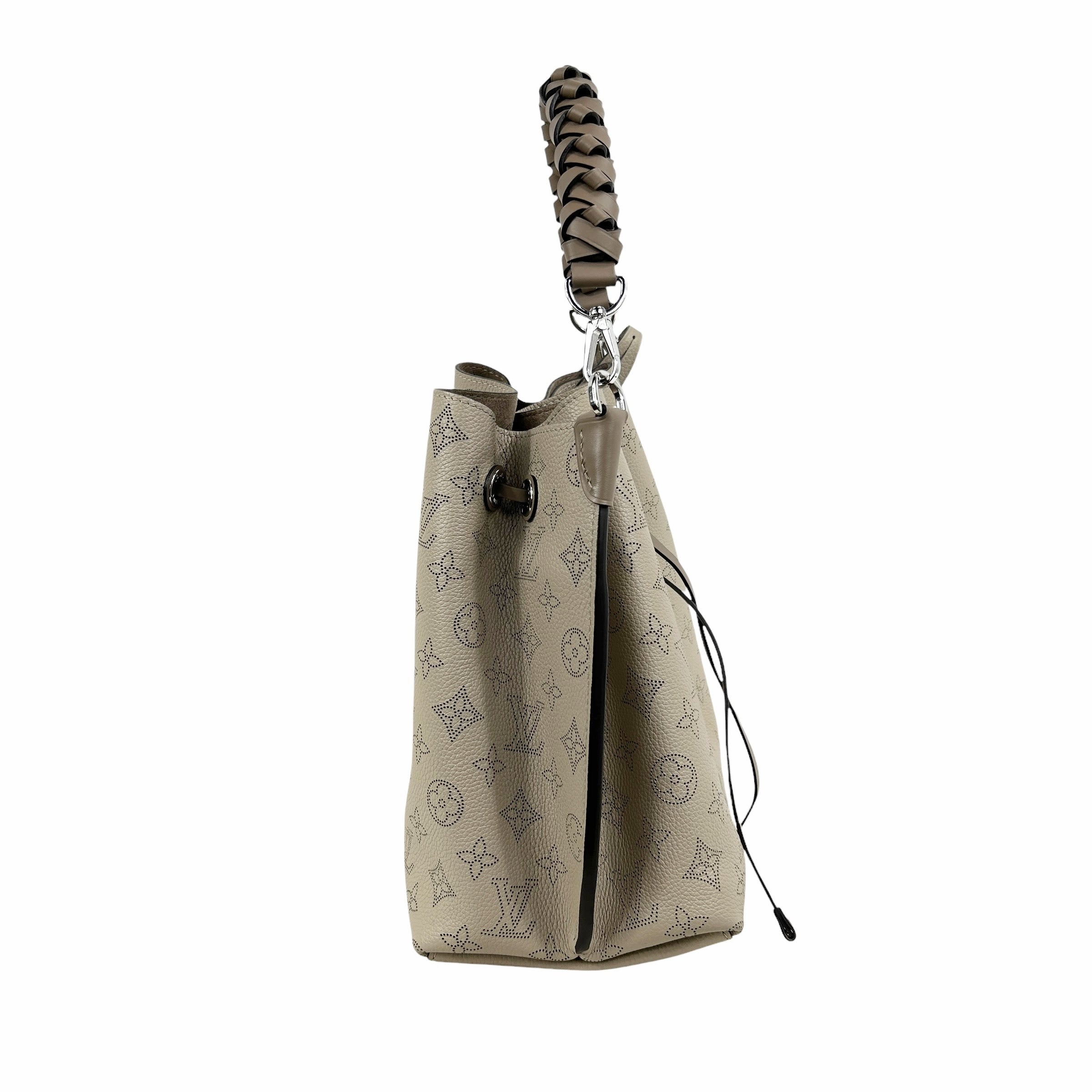 Beige Mahina Muria Galet Bucket Bag W/SHW