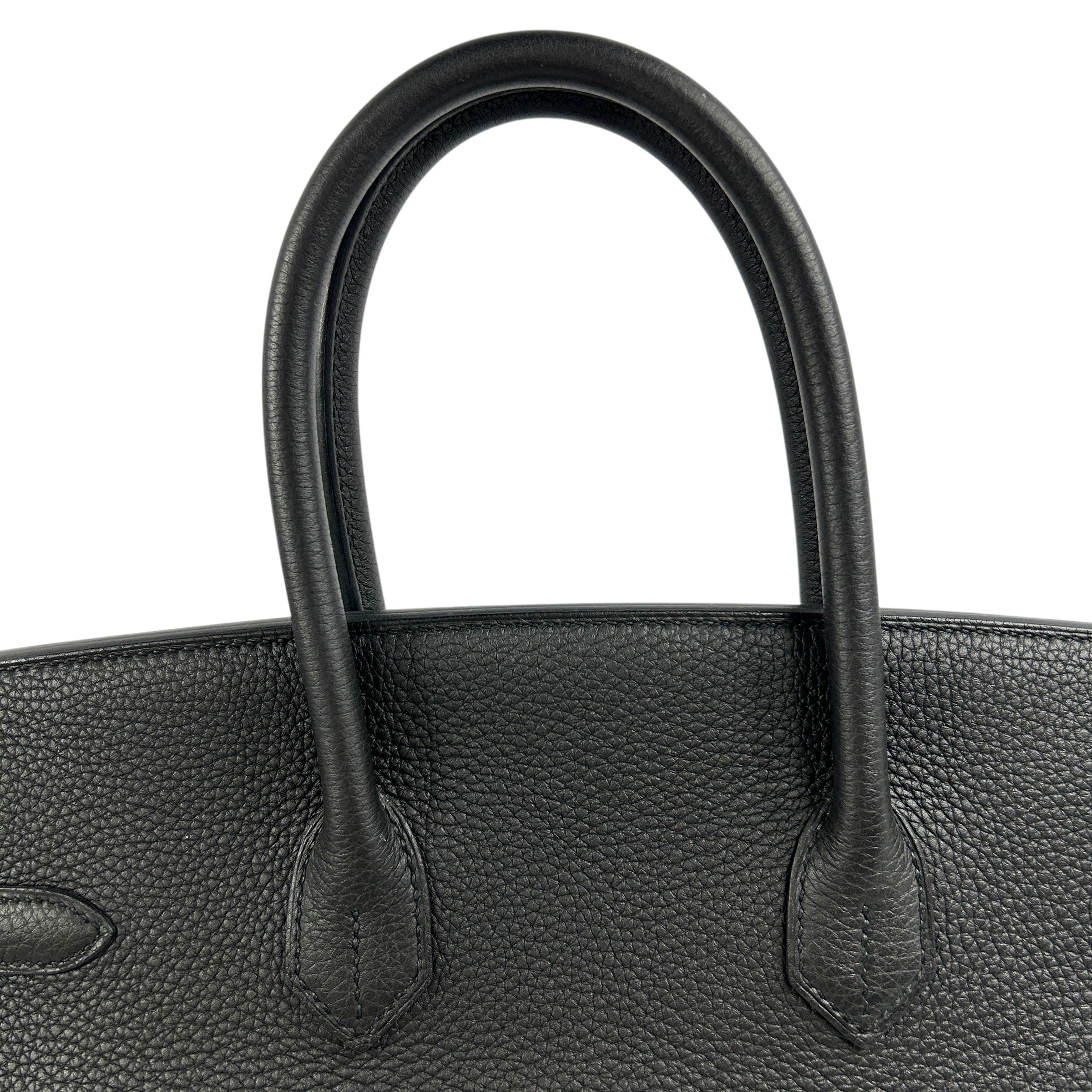 Black Clemence Leather Birkin 35 Bag w/PHW