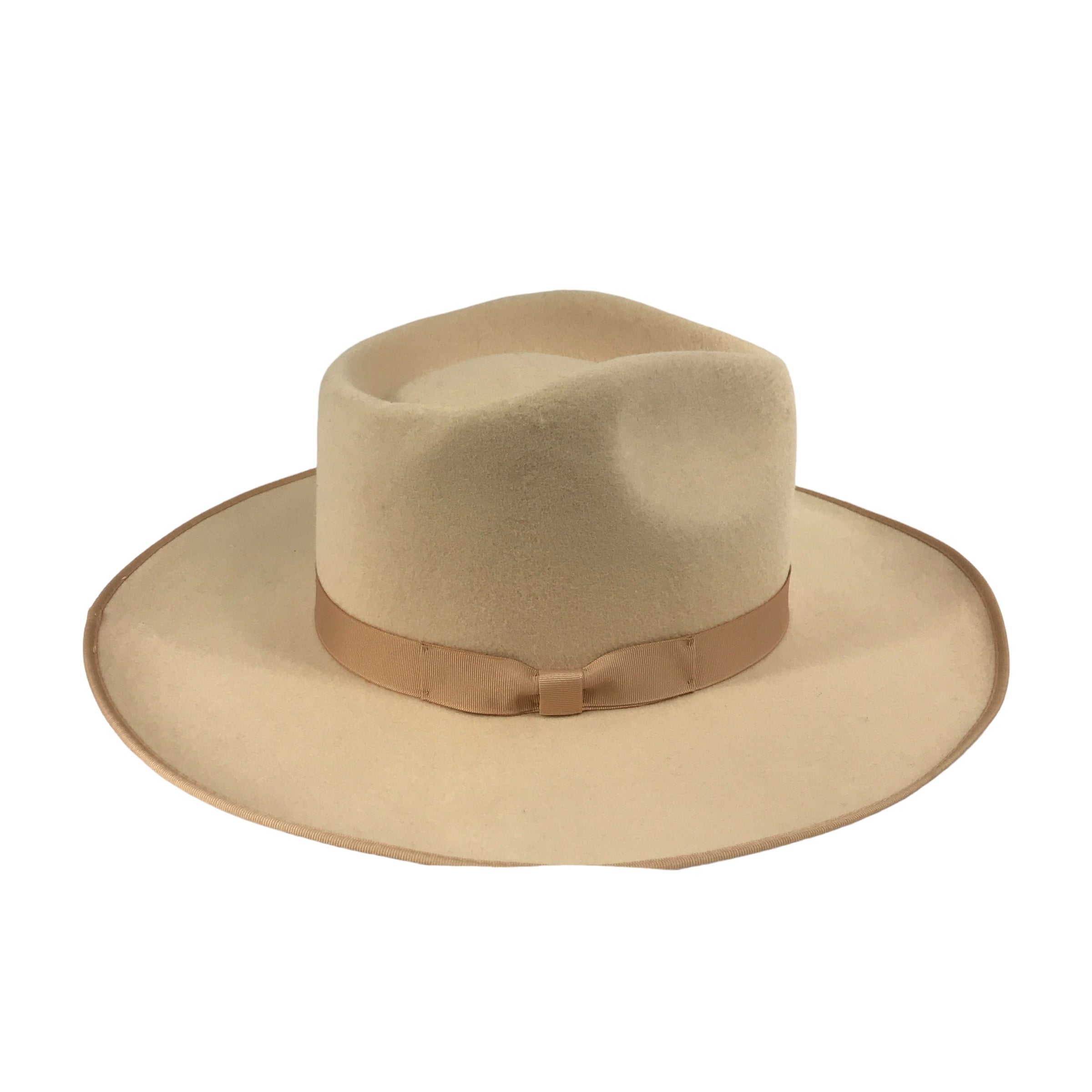 LACK OF COLOR Beige Wool Australian Fedora Hat