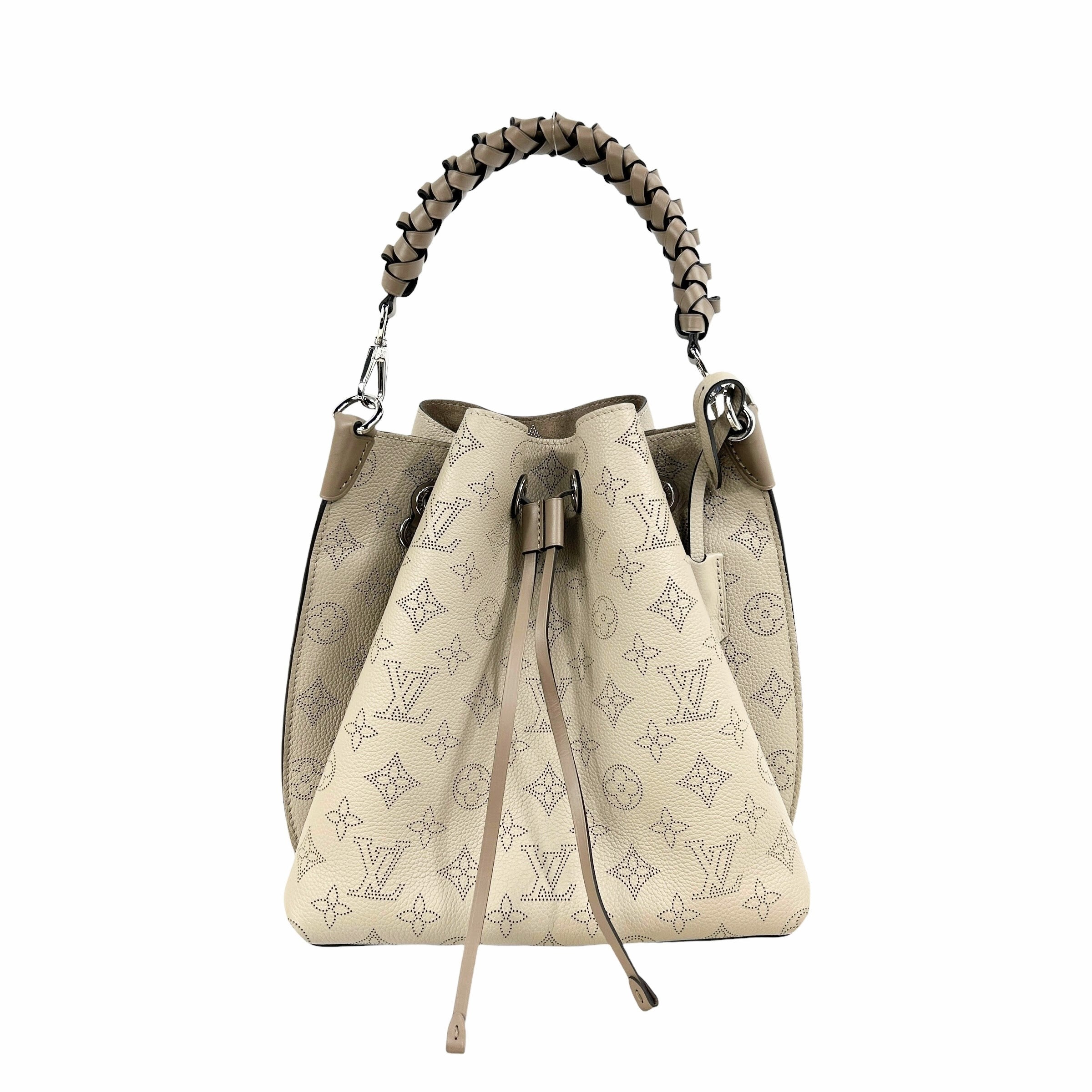 Beige Mahina Muria Galet Bucket Bag W/SHW