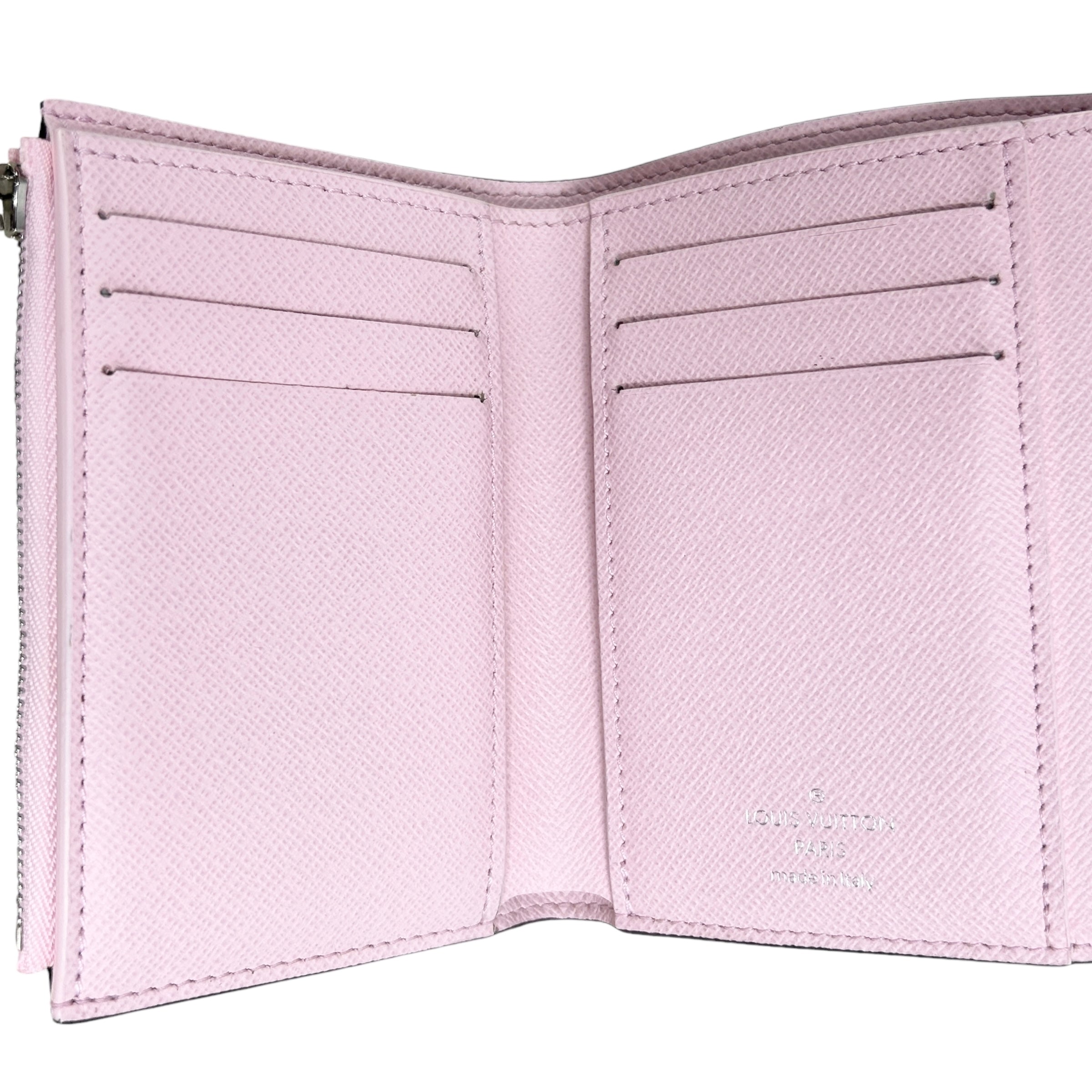 Escale Pink Victorine Logo Wallet w/ SHW