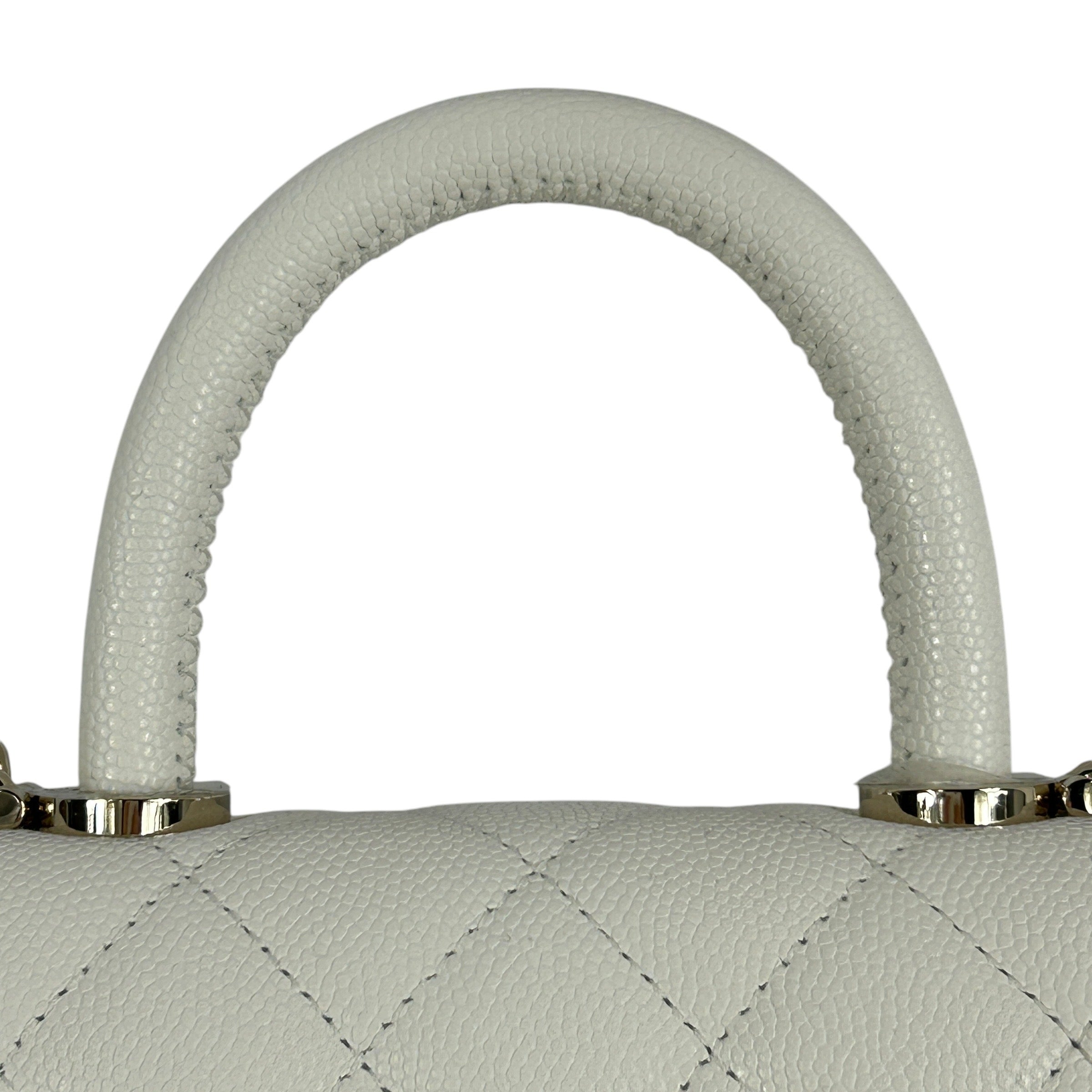 White Caviar Extra Mini Coco Handle w/LGHW