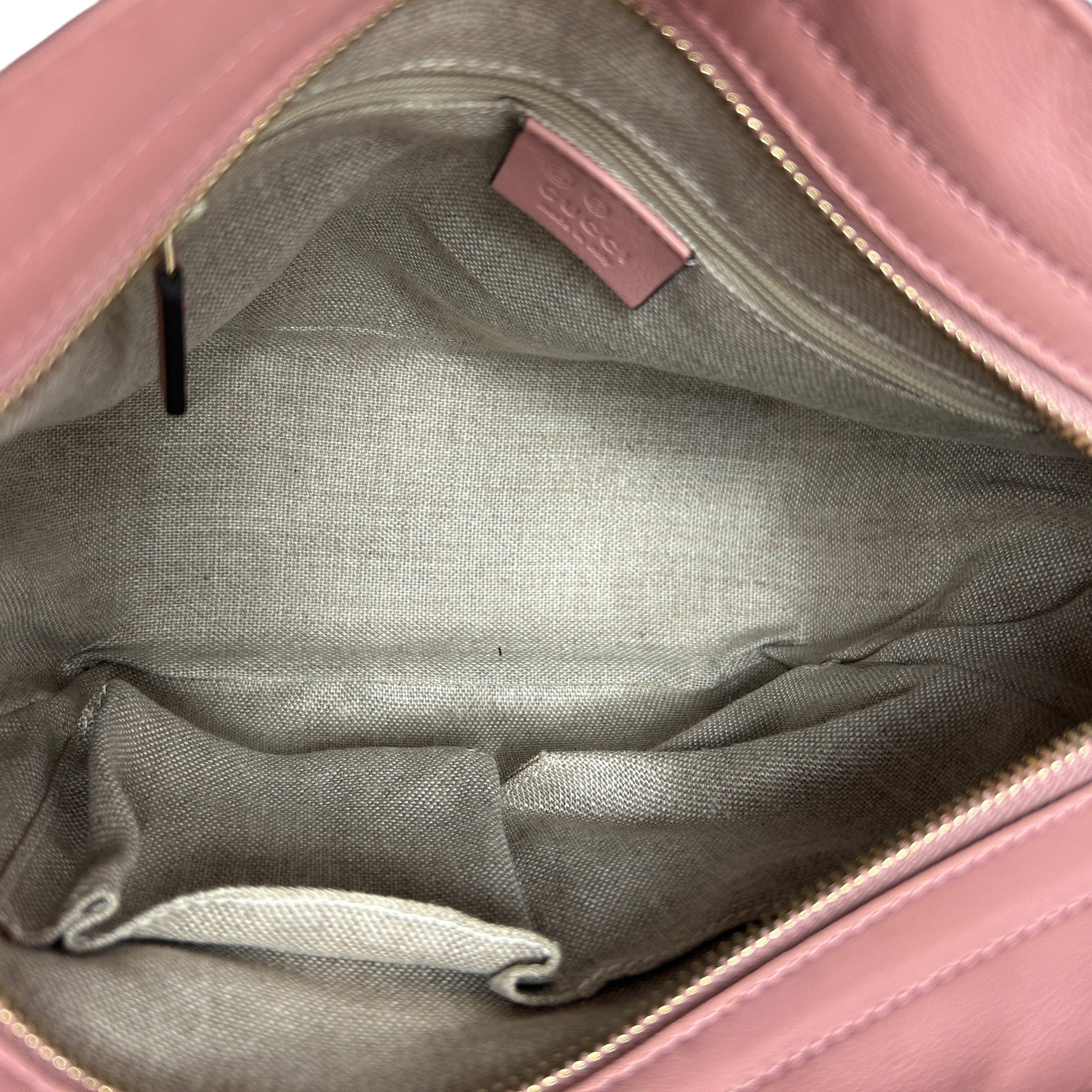 Light Pink Microguccissima Bree Small Tote Bag w/LGHW