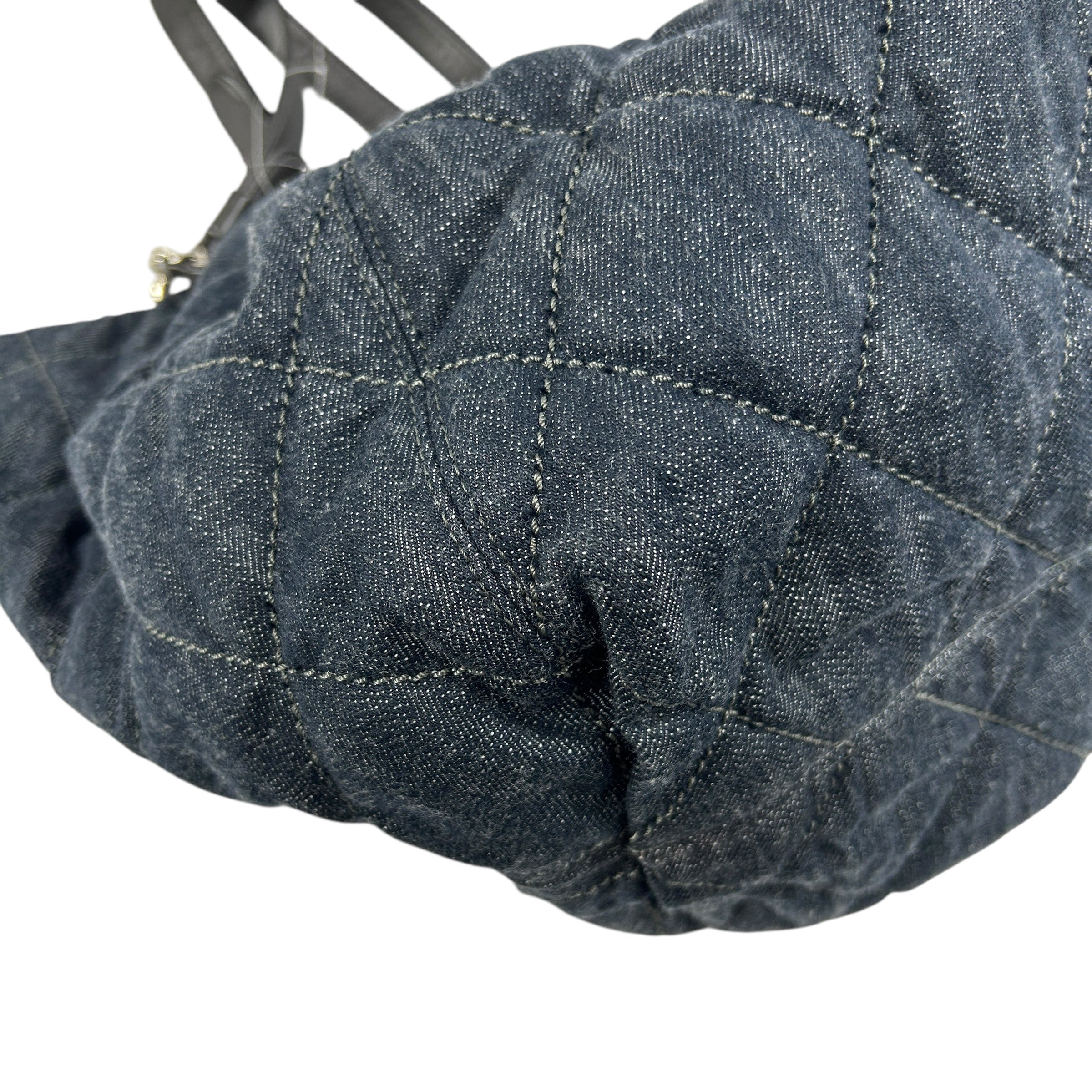 Dark Denim Large Hobo Bag w/SHW