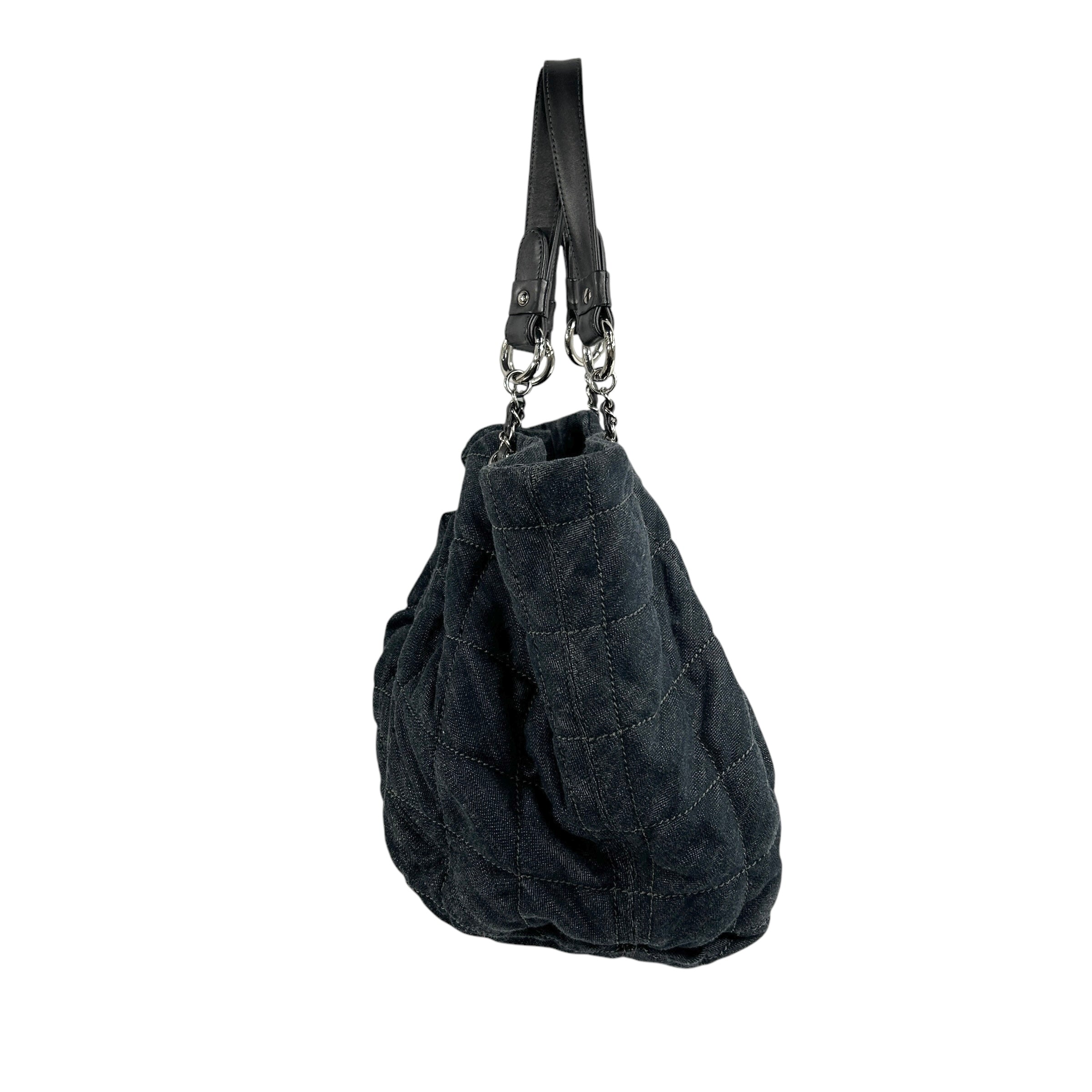 Dark Denim Large Hobo Bag w/SHW