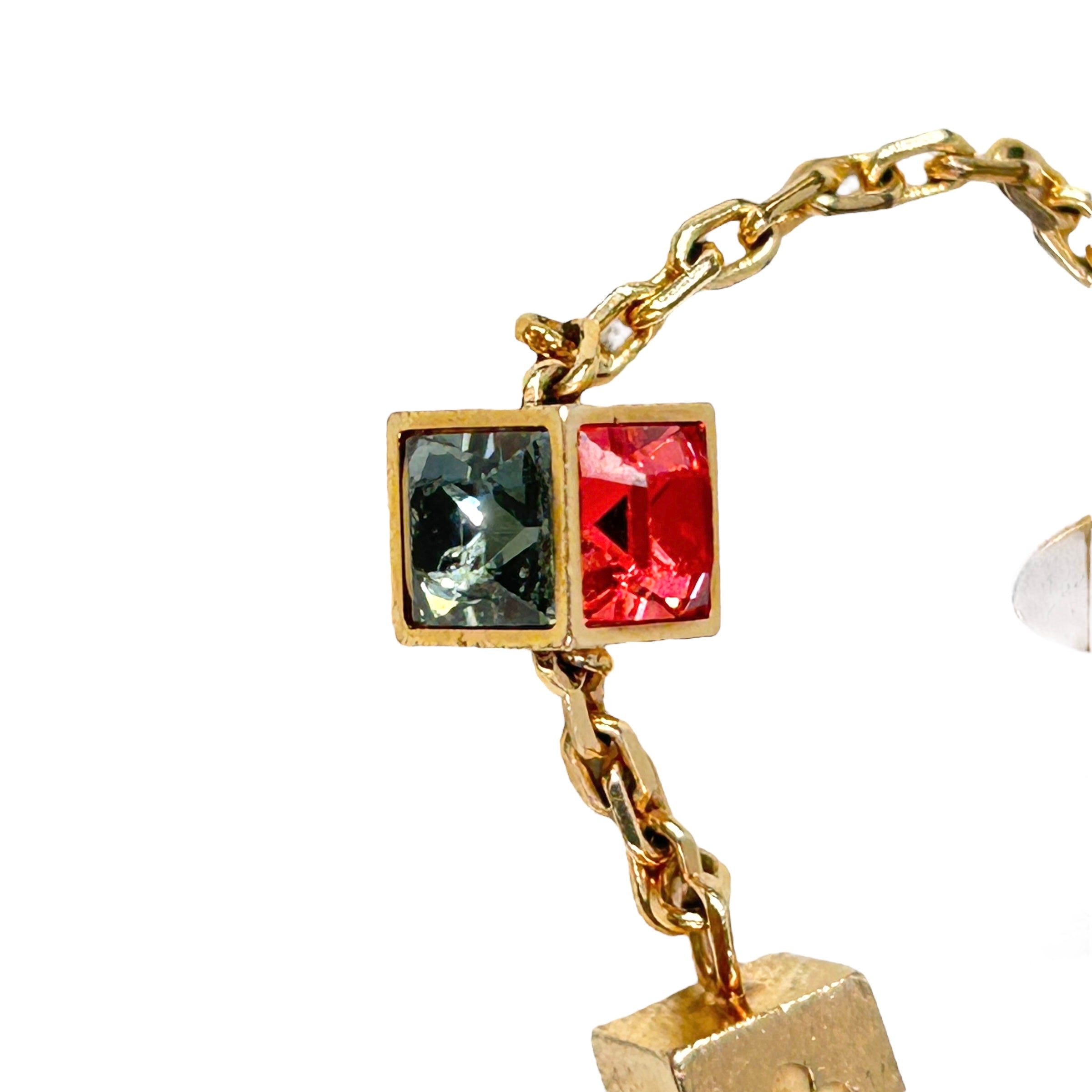 Gamble Multi Coloured Crystal Gold Tone Bracelet