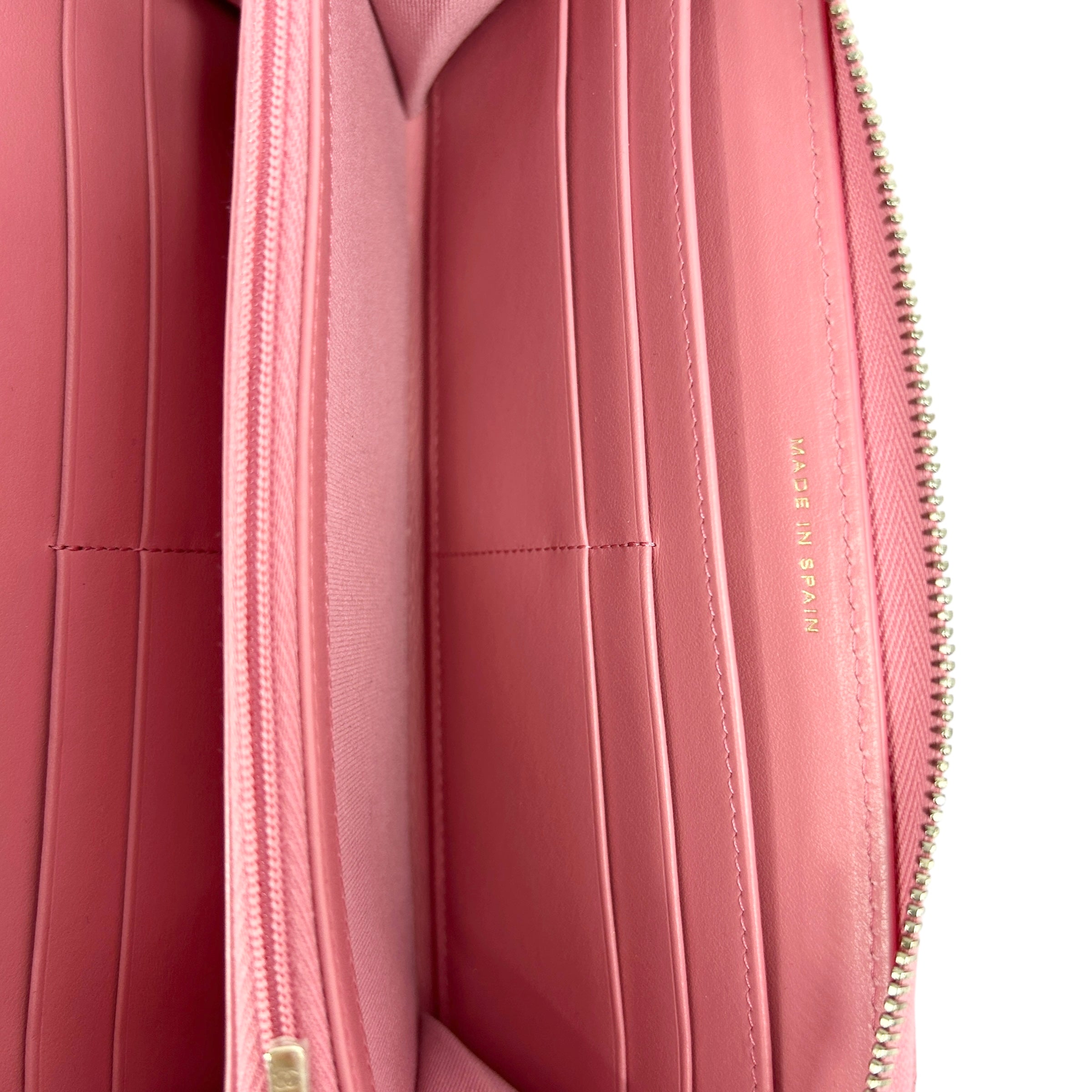 Pink Caviar Long Zippy Wallet