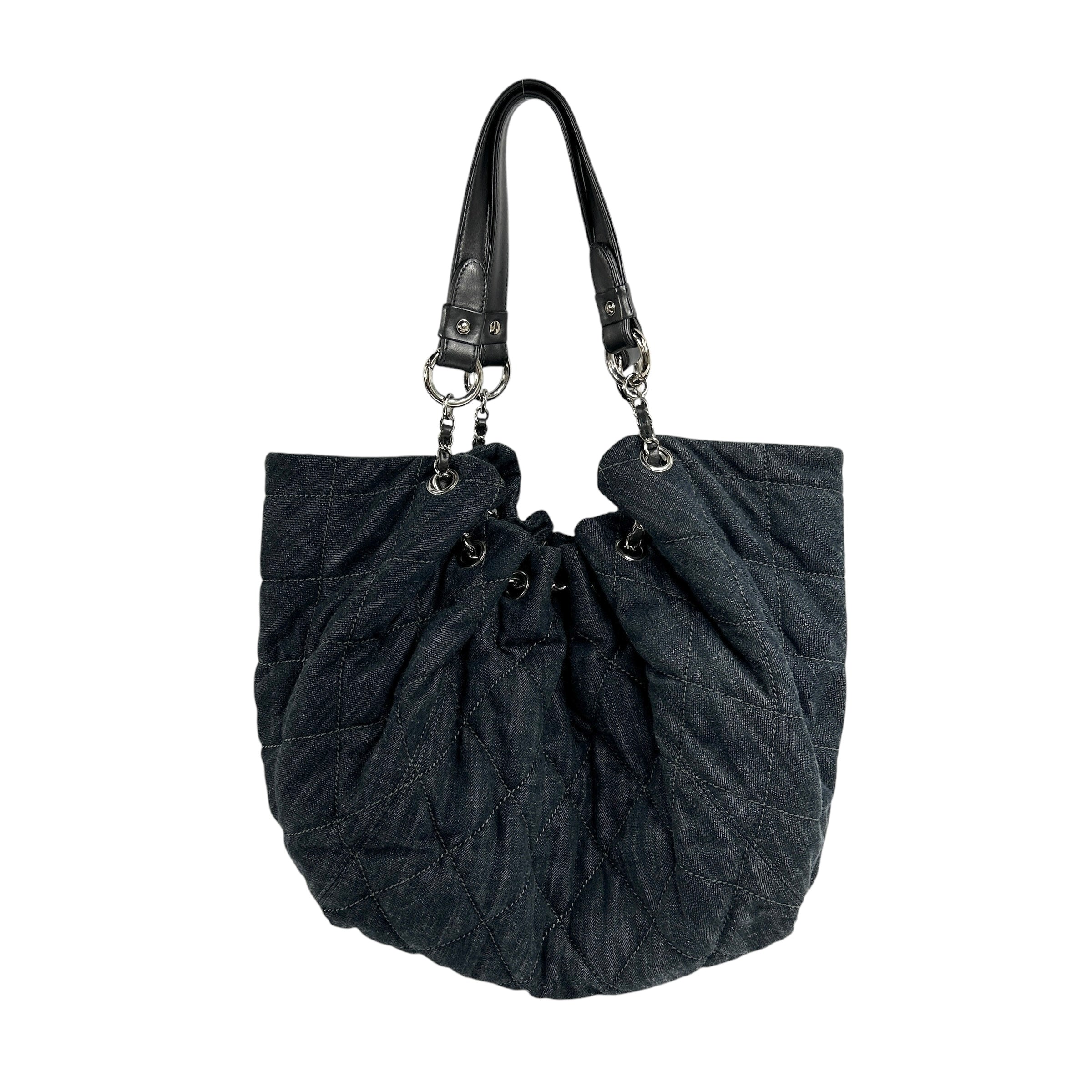 Dark Denim Large Hobo Bag w/SHW