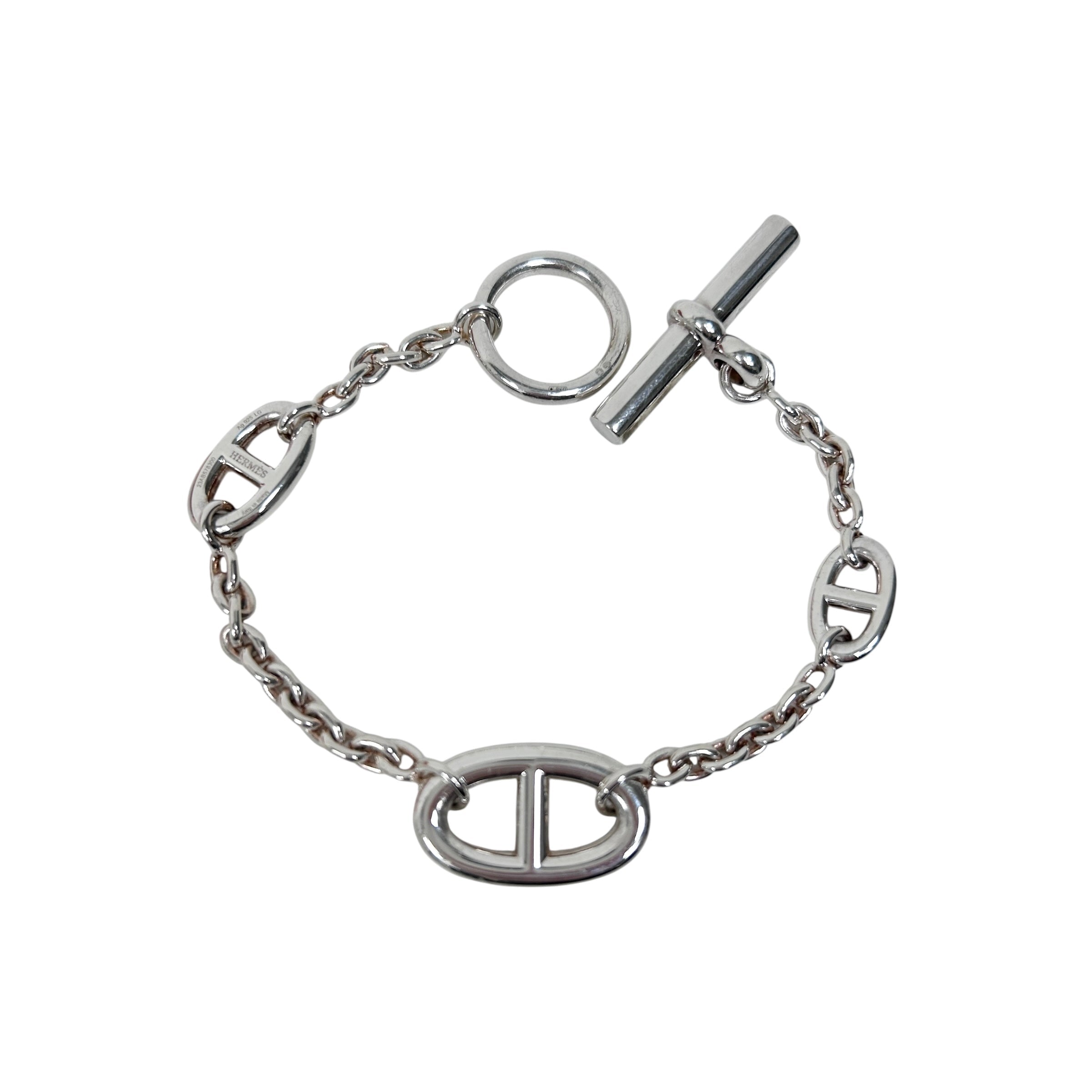 Sterling Silver Farandole Chain Link Toggle Bracelet
