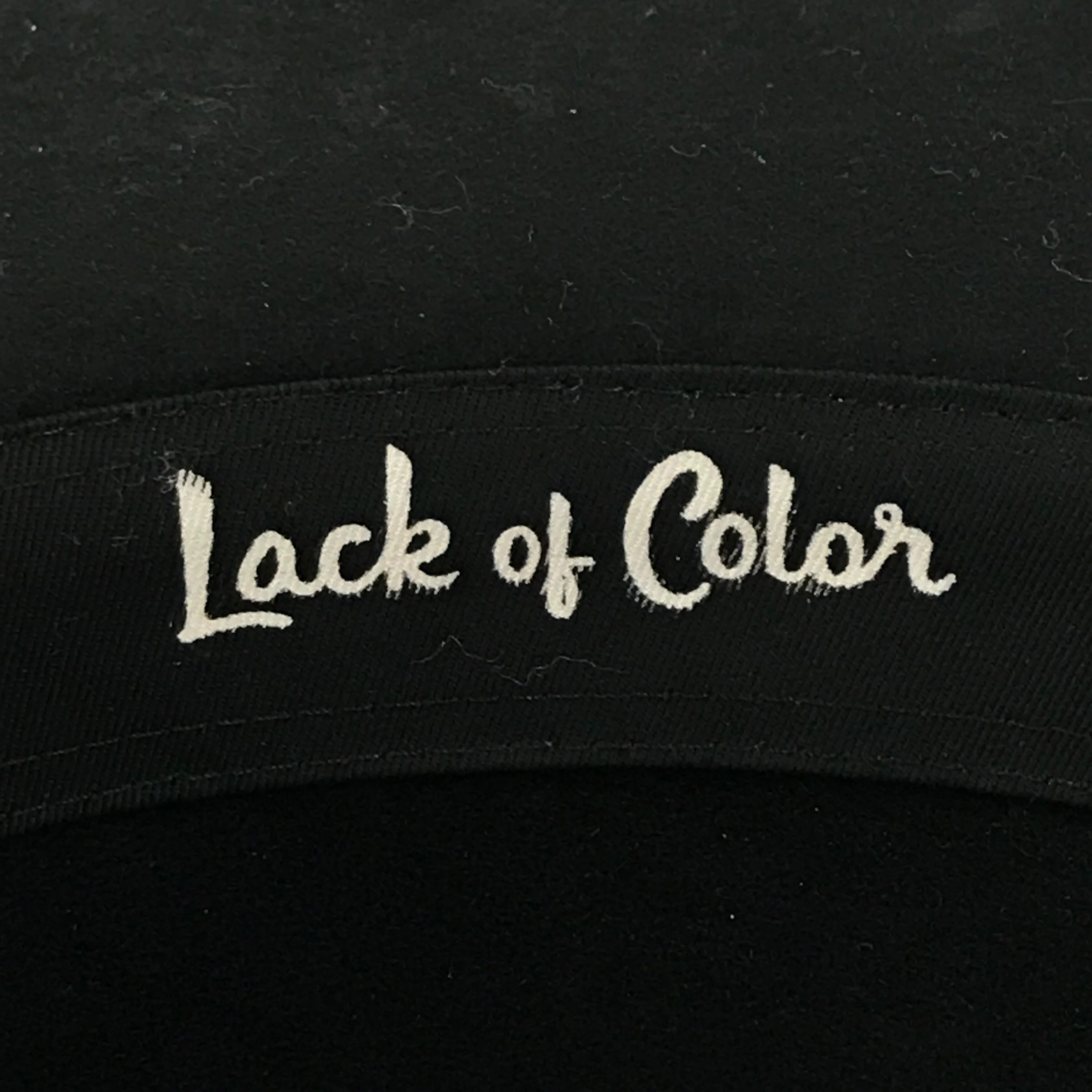 LACK OF COLOR Black Wool Australian Fedora Hat