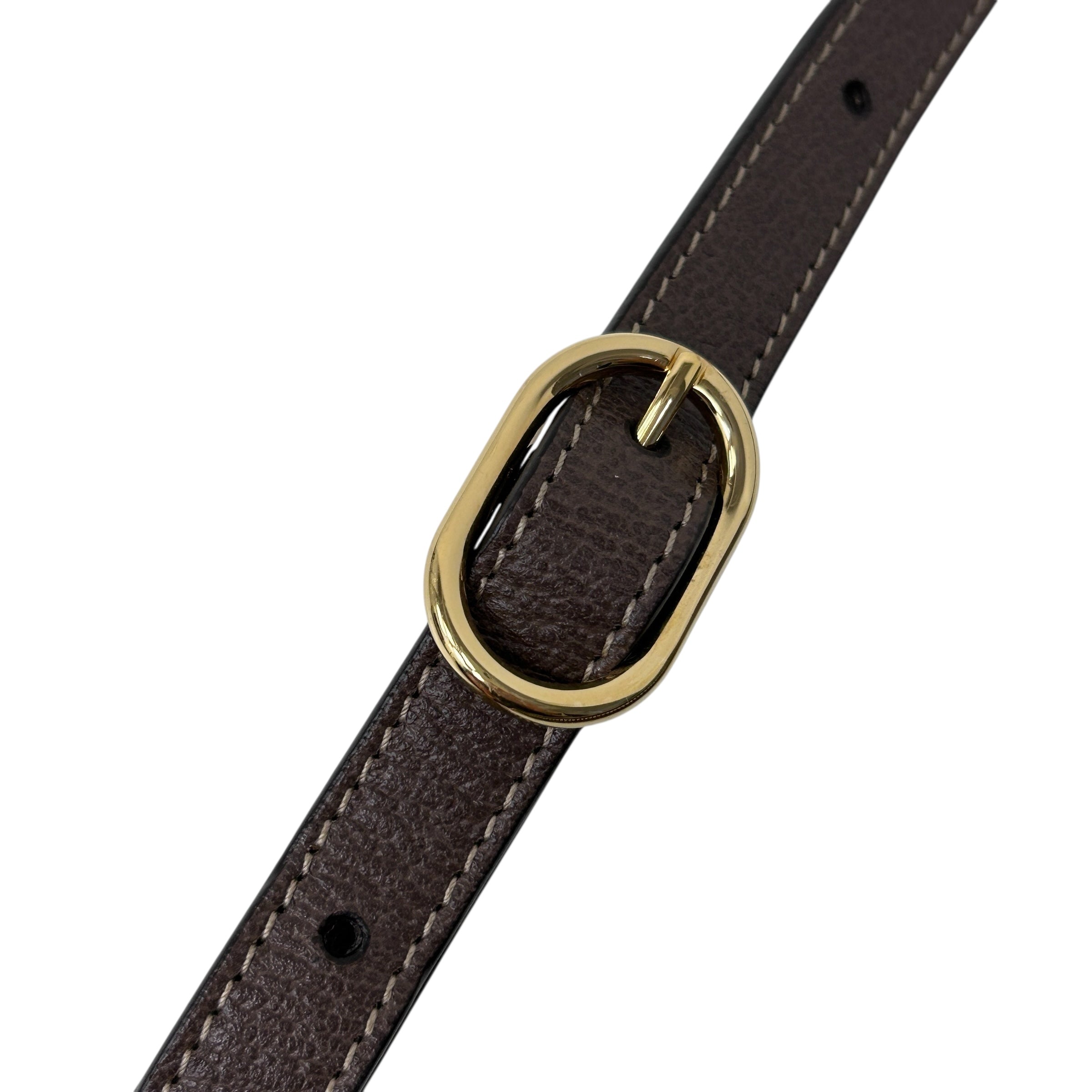 Beige/Ebony Supreme GG Coated Canvas Vintage Web Ophidia Mini Crossbody Bag w/GHW