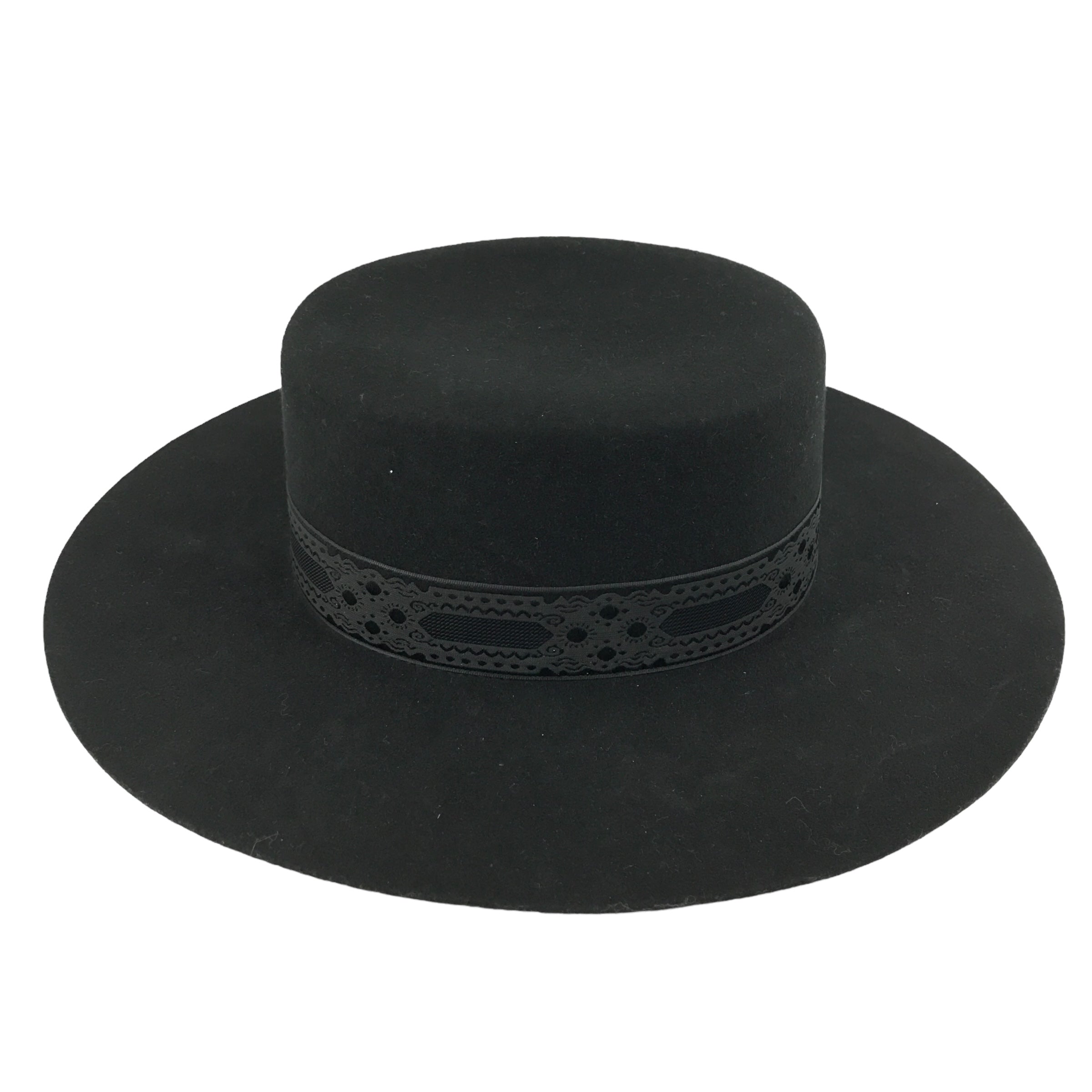 LACK OF COLOR Black Wool Australian Fedora Hat