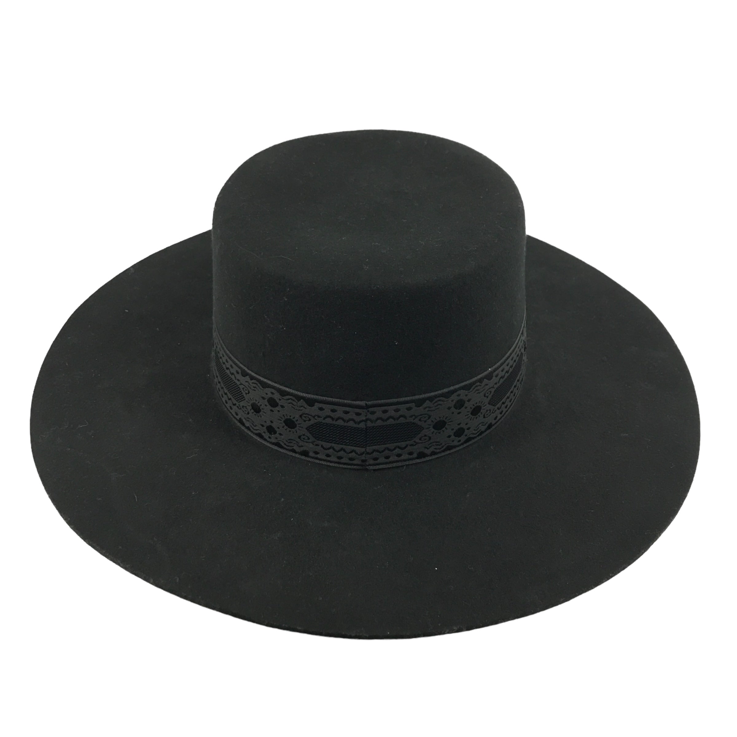 LACK OF COLOR Black Wool Australian Fedora Hat