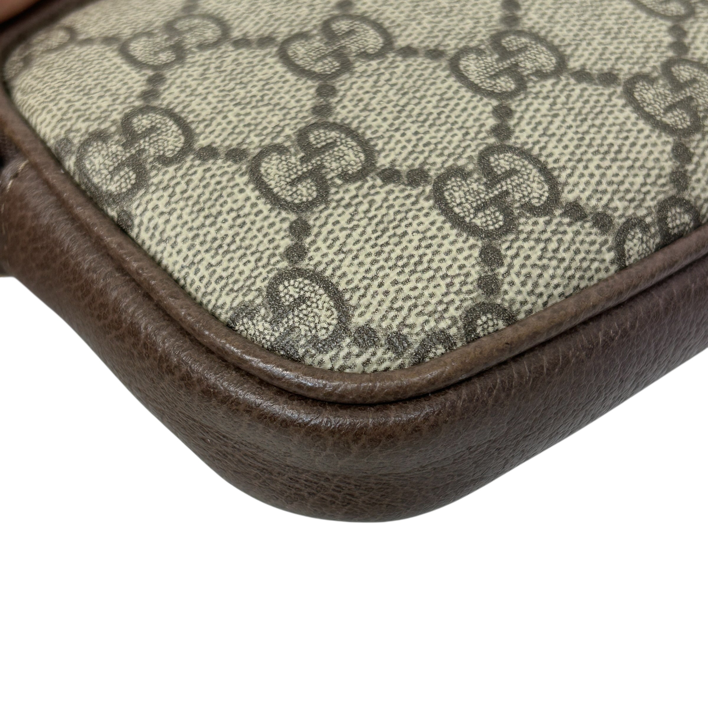 Beige/Ebony Supreme GG Coated Canvas Vintage Web Ophidia Mini Crossbody Bag w/GHW