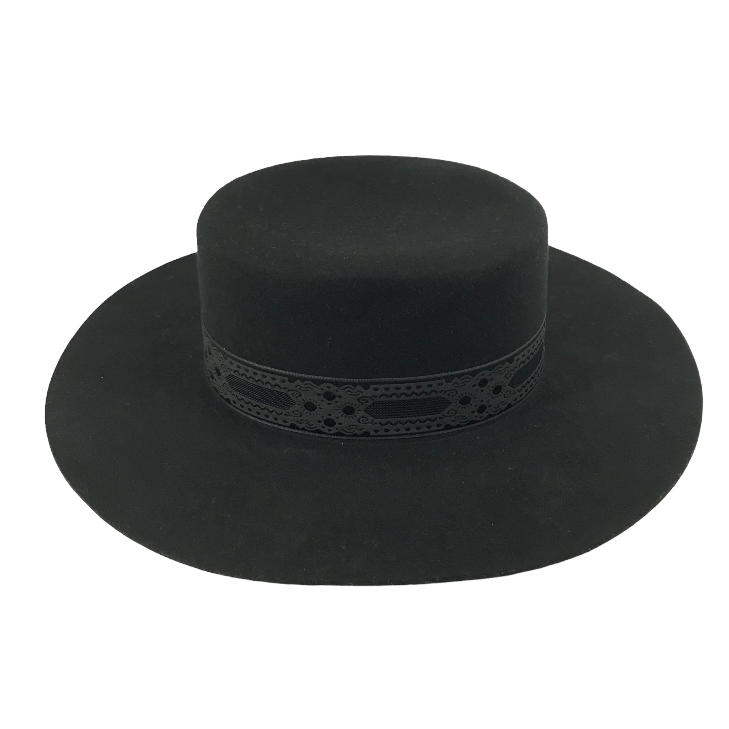 LACK OF COLOR Black Wool Australian Fedora Hat