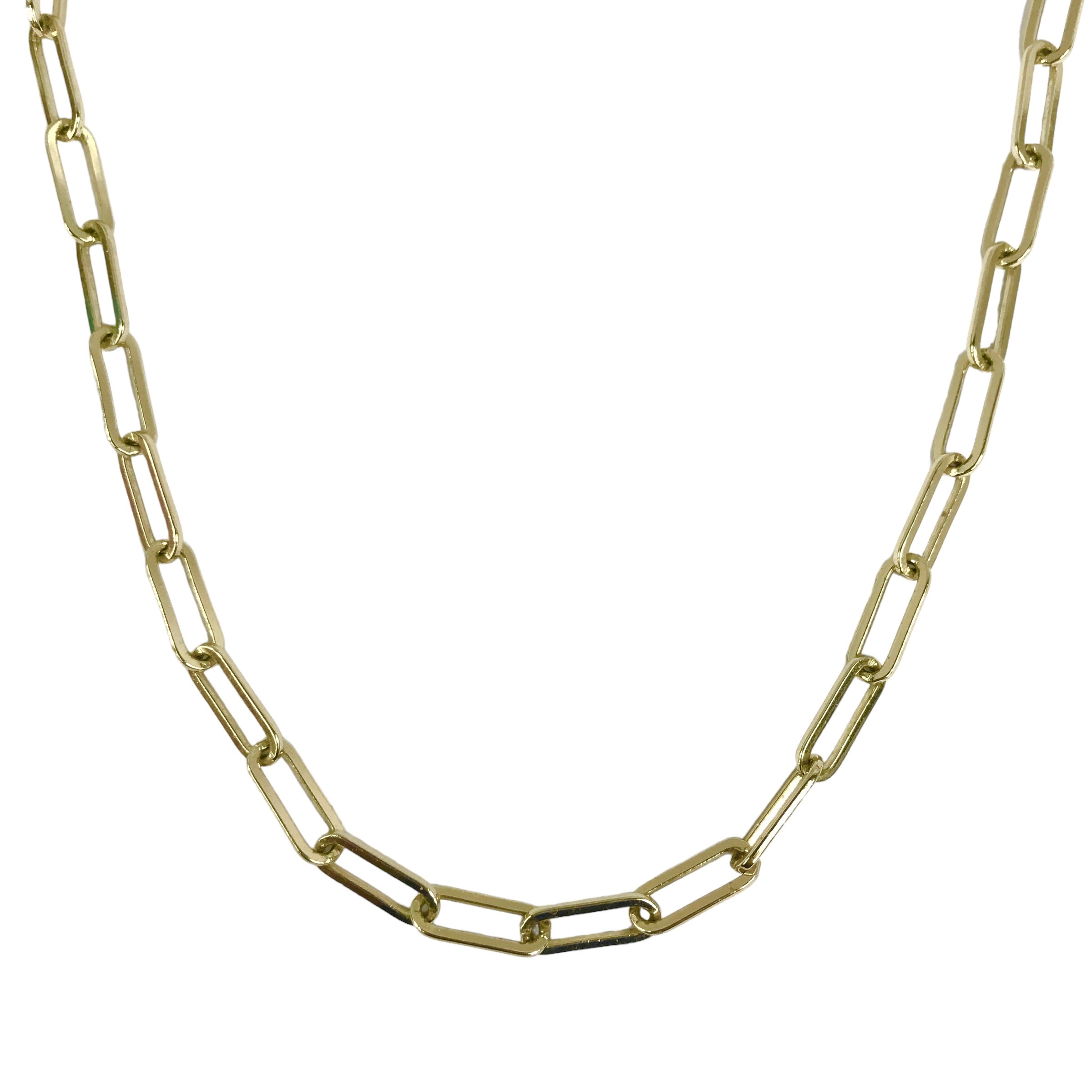 ANA LUISA Gold Plated Silver Interlocking Rectangle Chain Necklace