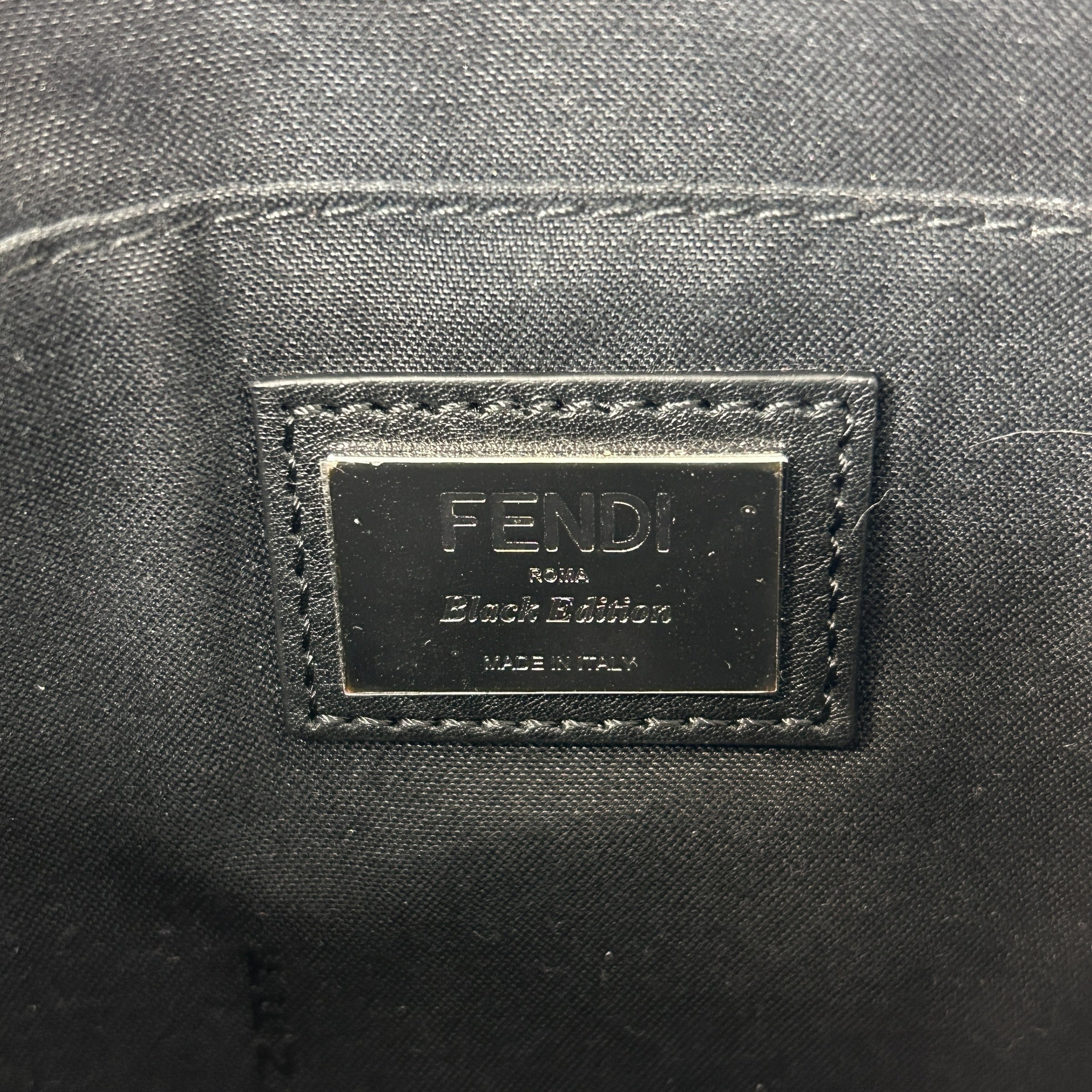 Black Leather Flower Studded Mini By the Way Bag w/SHW