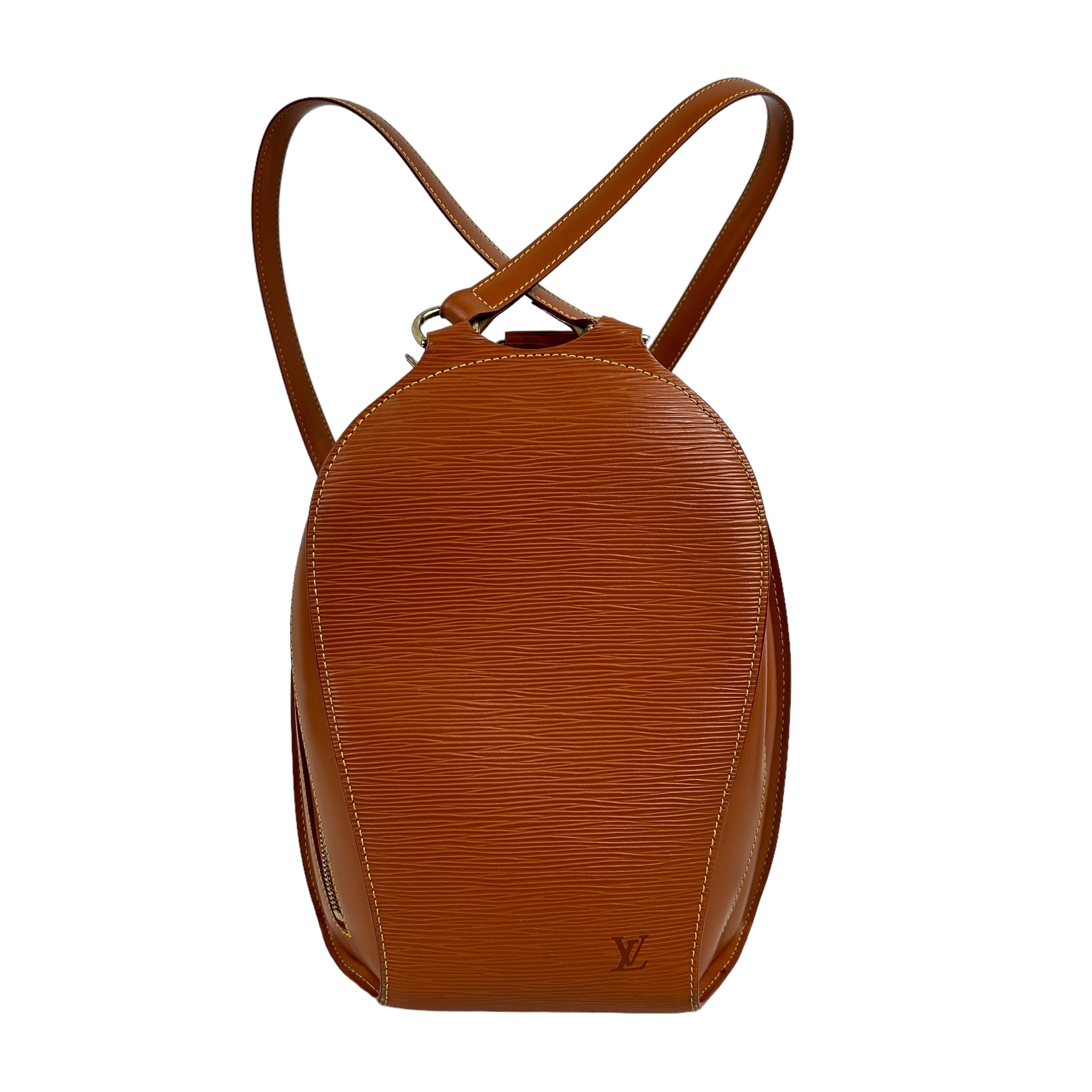 Brown Epi Vintage Backpack w/GHW