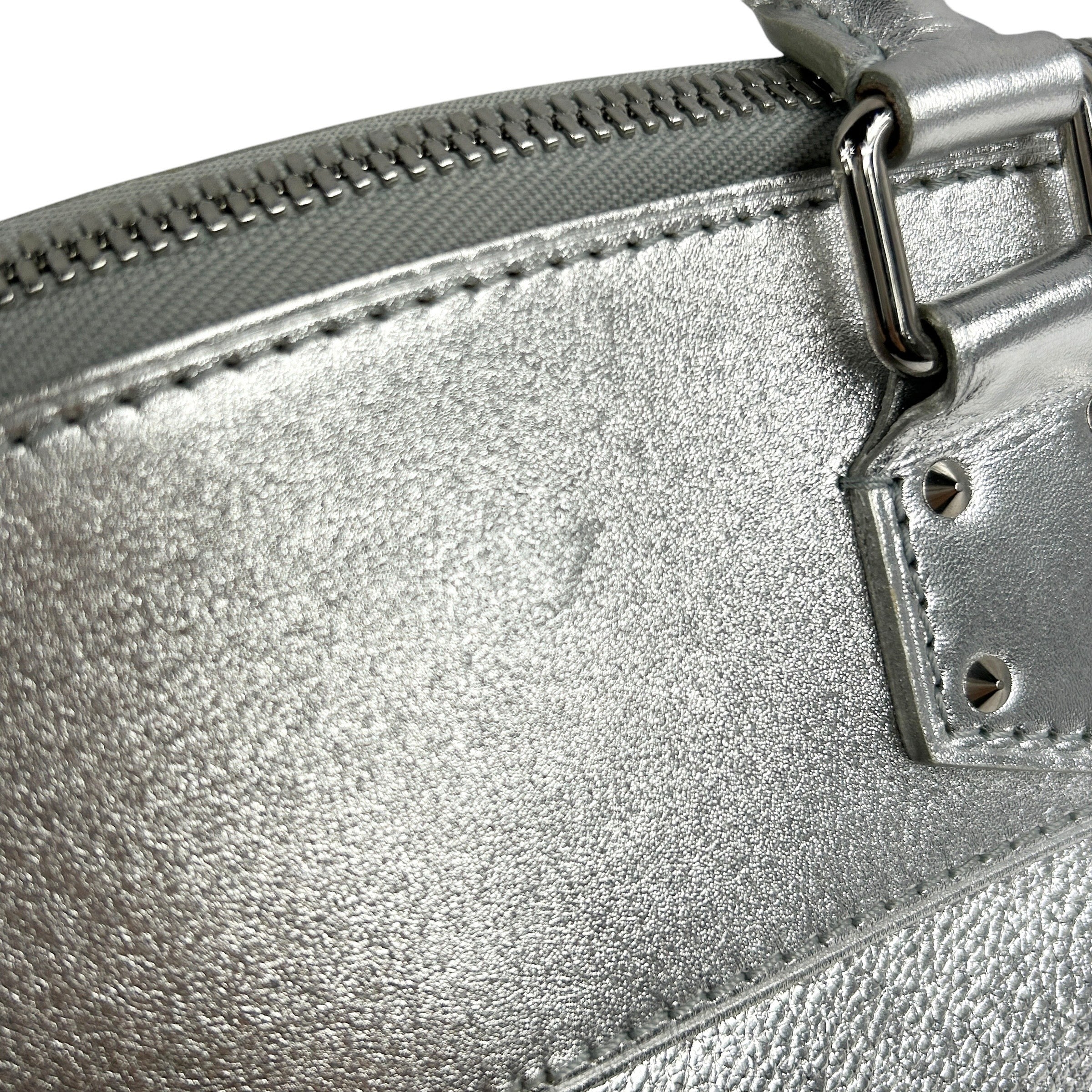 Metallic Silver Suhali Leather Lockit PM w/SHW