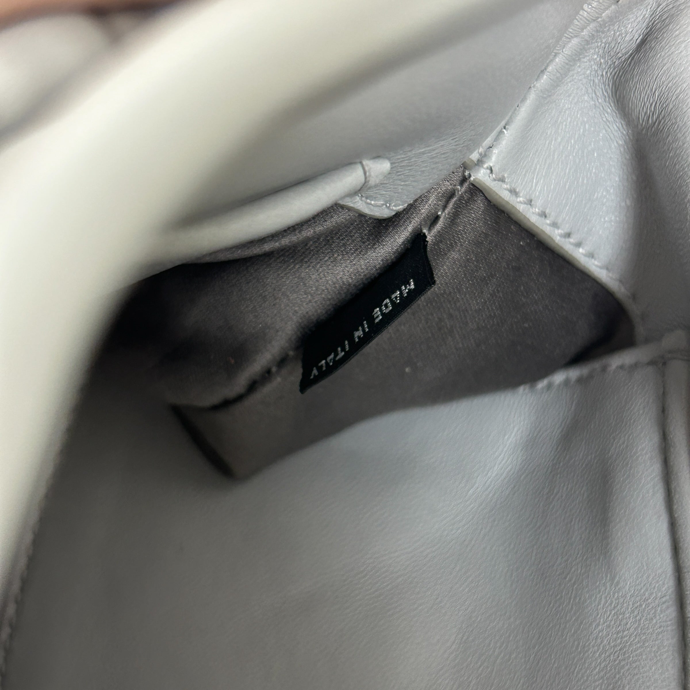 Grey Matelasse Nappa Leather Frame Bag w/GHW