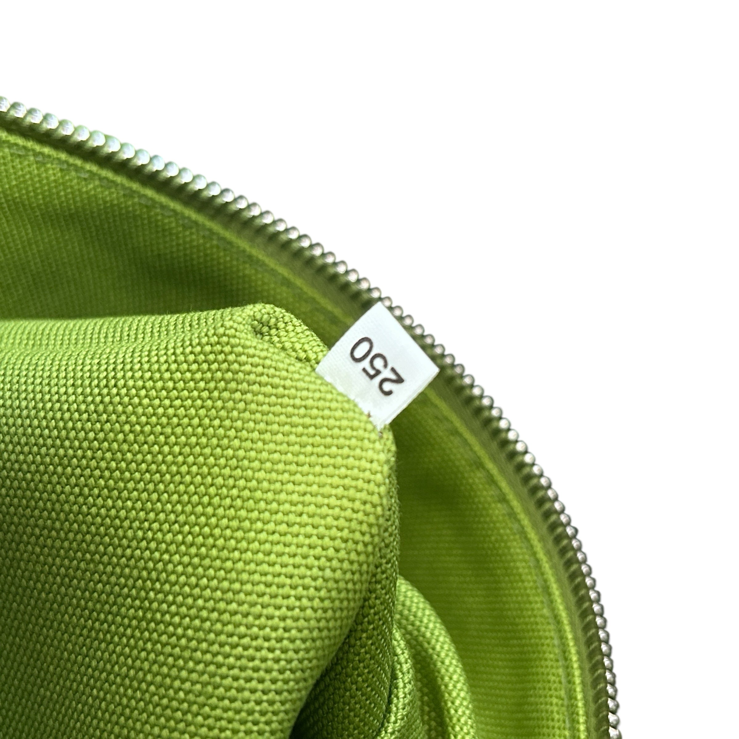 Green Canvas Triangle Logo Embossed Crossbody Bag w/SHW