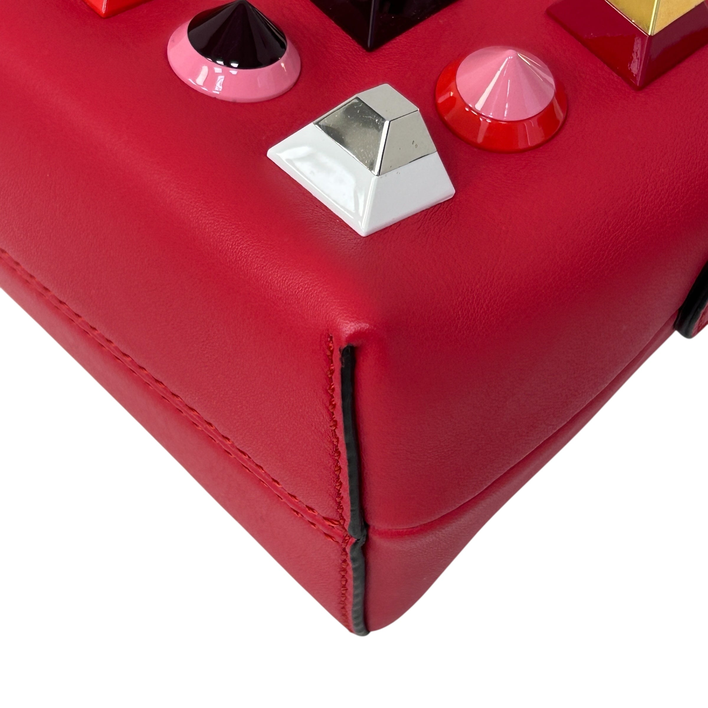 Red Mini Studded By The Way Bag w/SHW