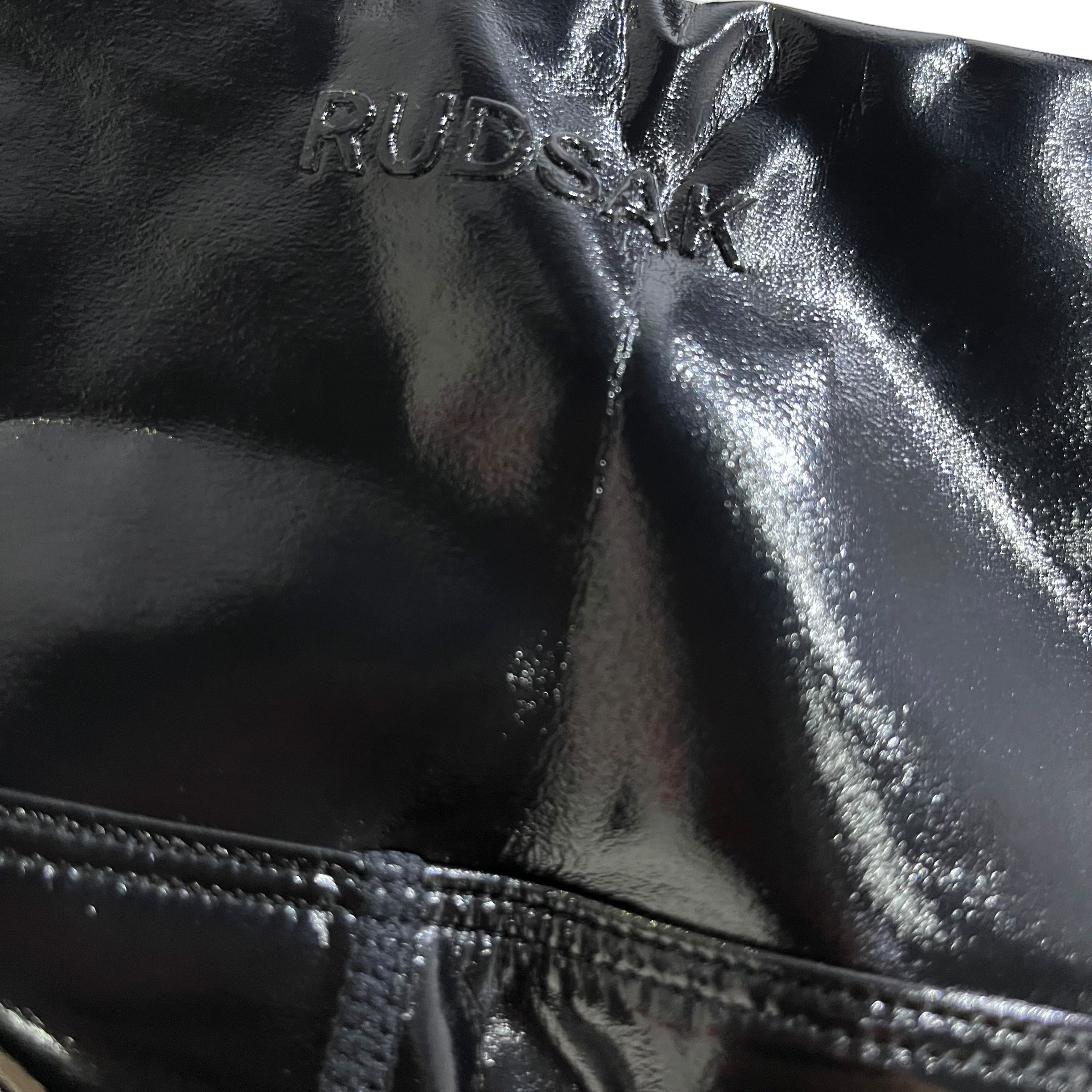 RUDSAK Faux Patent Leather Biker Shorts