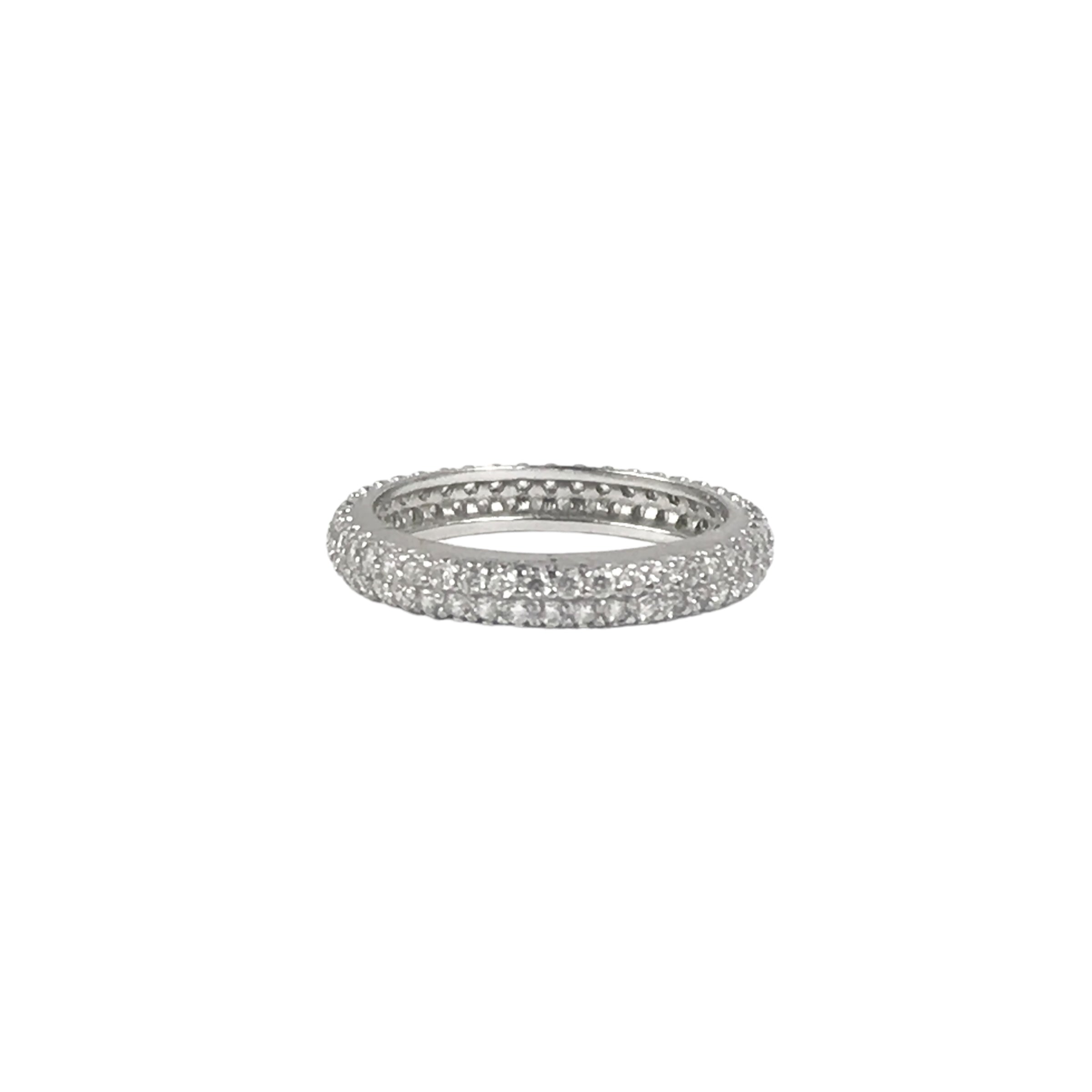 ETSY Silver w/ Cubic Zirconia Crystals Ring