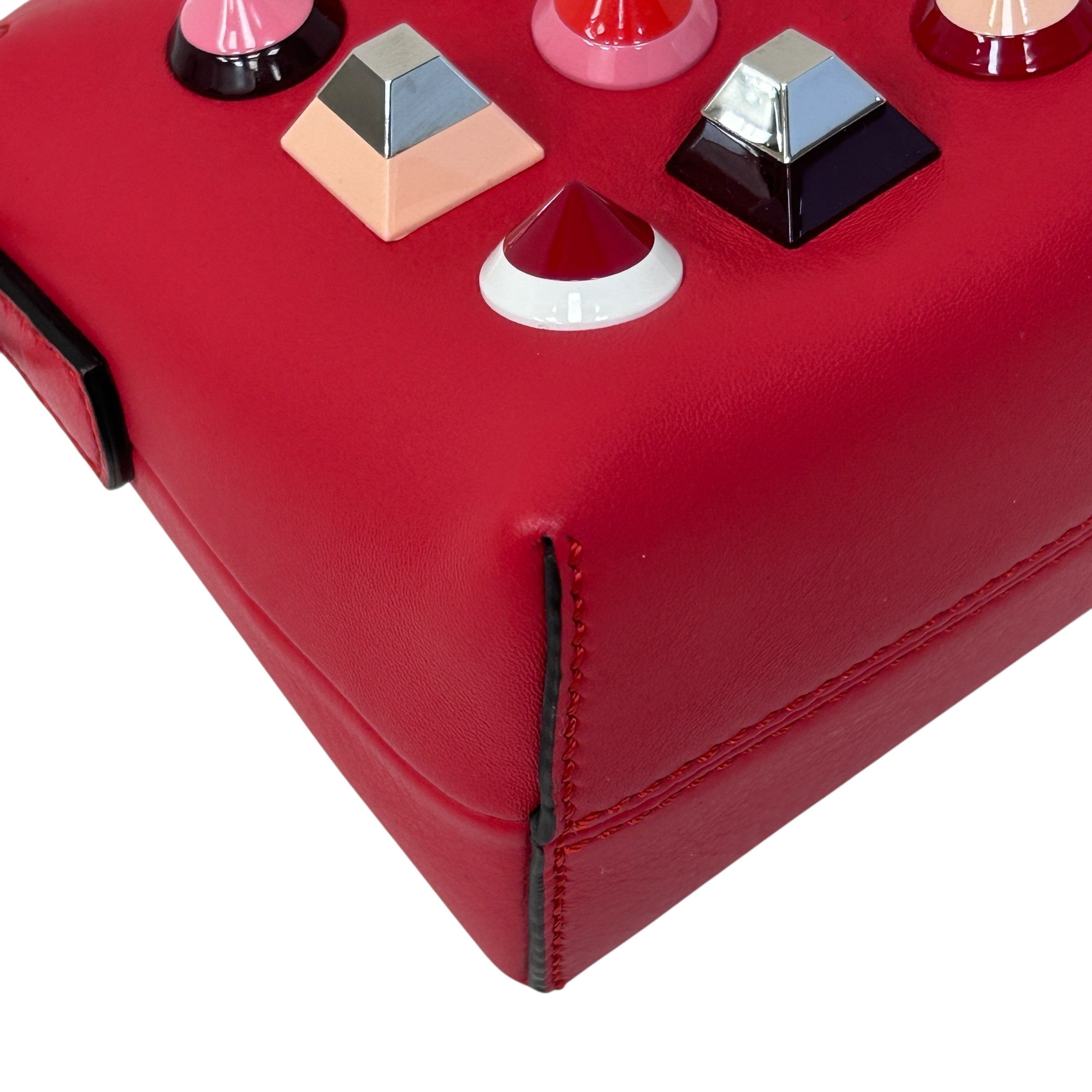 Red Mini Studded By The Way Bag w/SHW