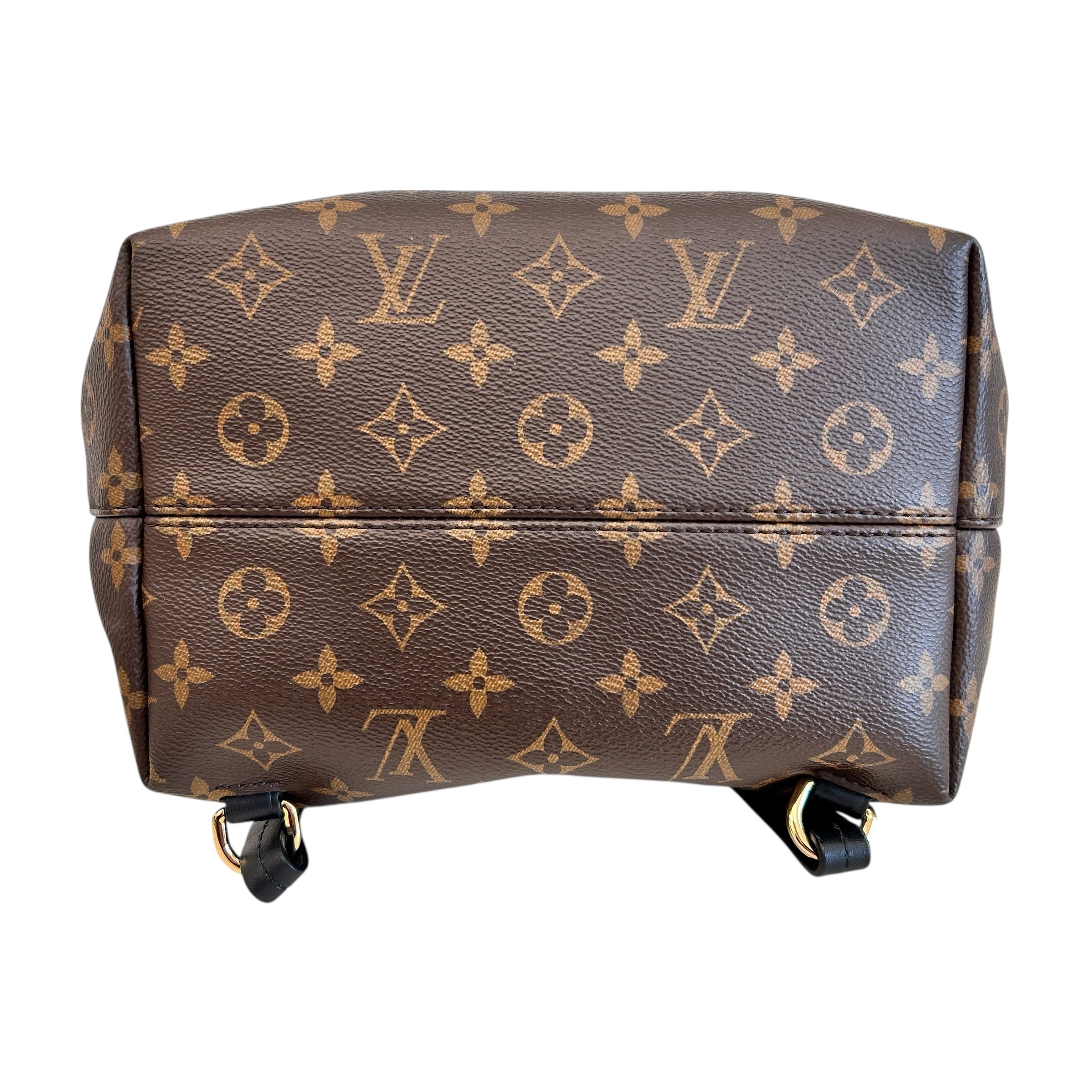 Black Monogram Canvas Montsouris PM NM Backpack Bag w/GHW