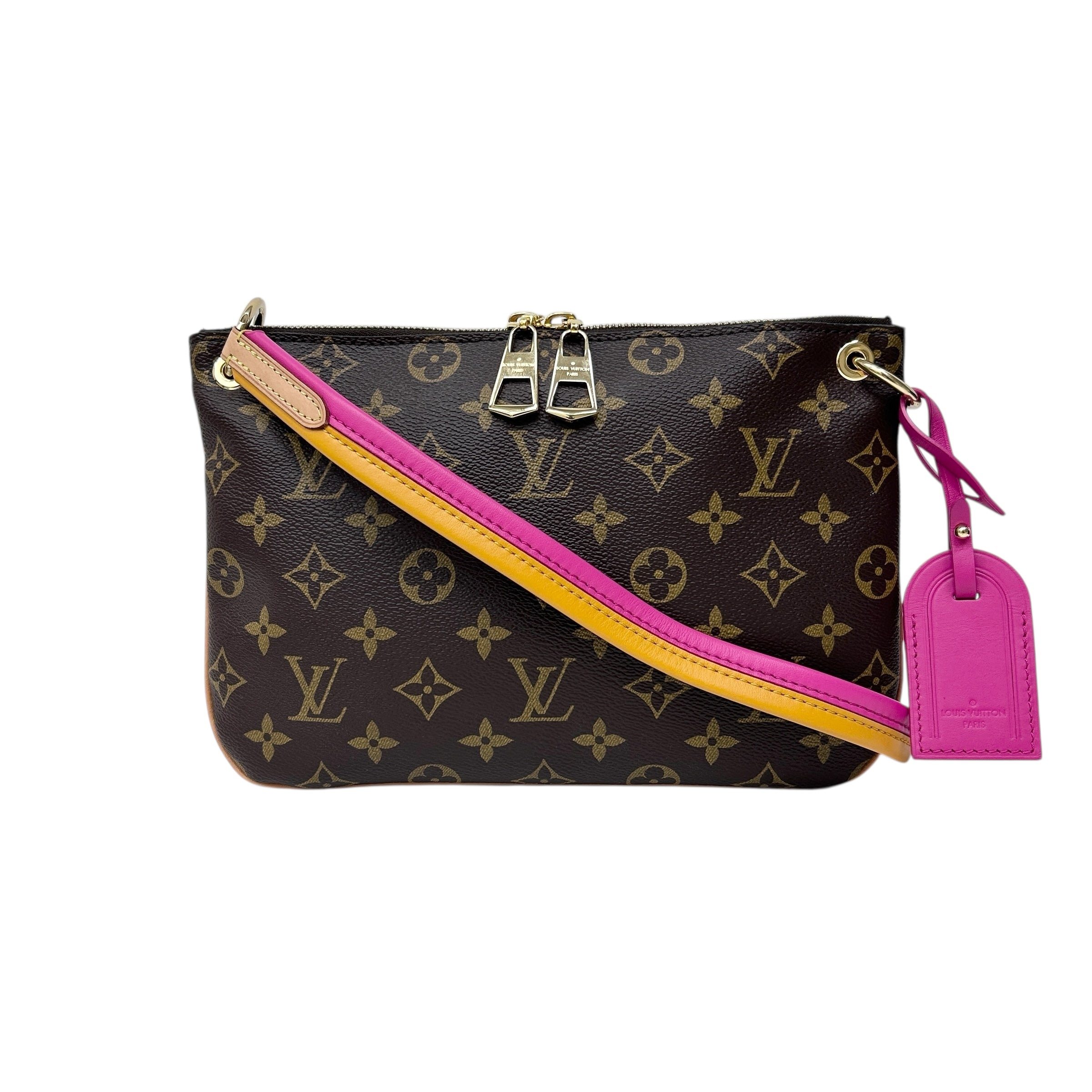 Orange/Fascia Monogram Canvas Loretta Bag w/GHW