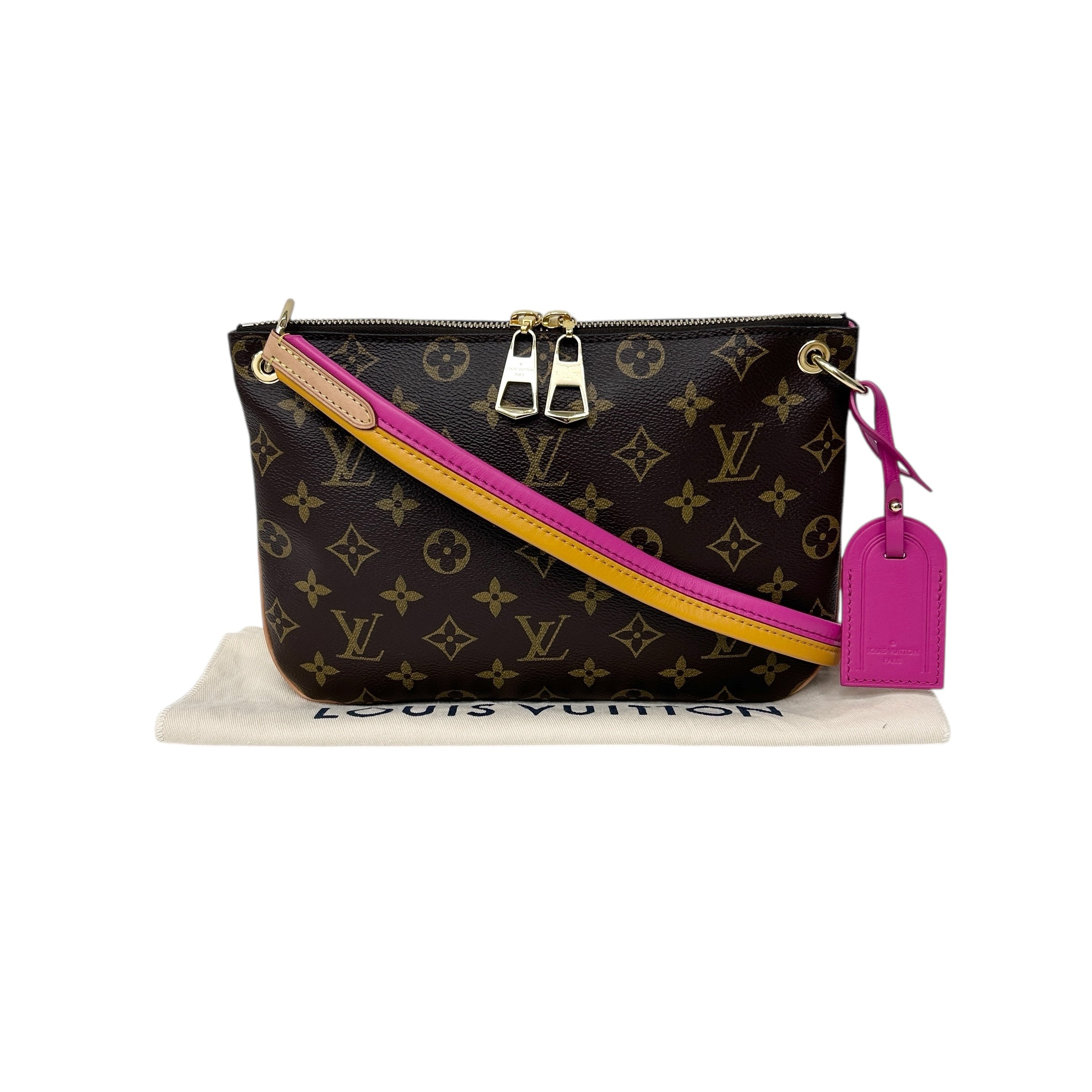 Orange/Fascia Monogram Canvas Loretta Bag w/GHW