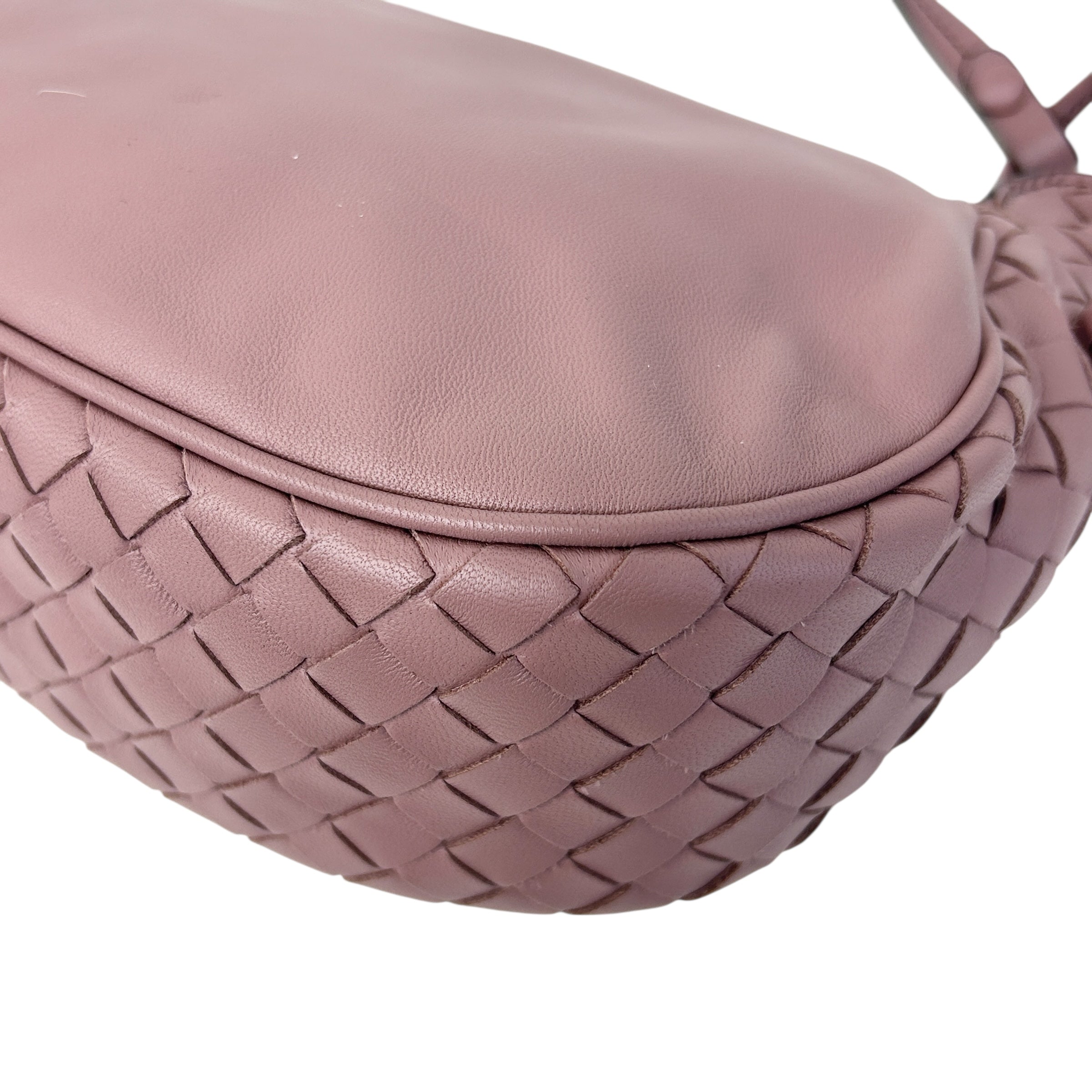 Dusty Pink Nodini Small Crossbody Flap Bag w/Gunmetal HW