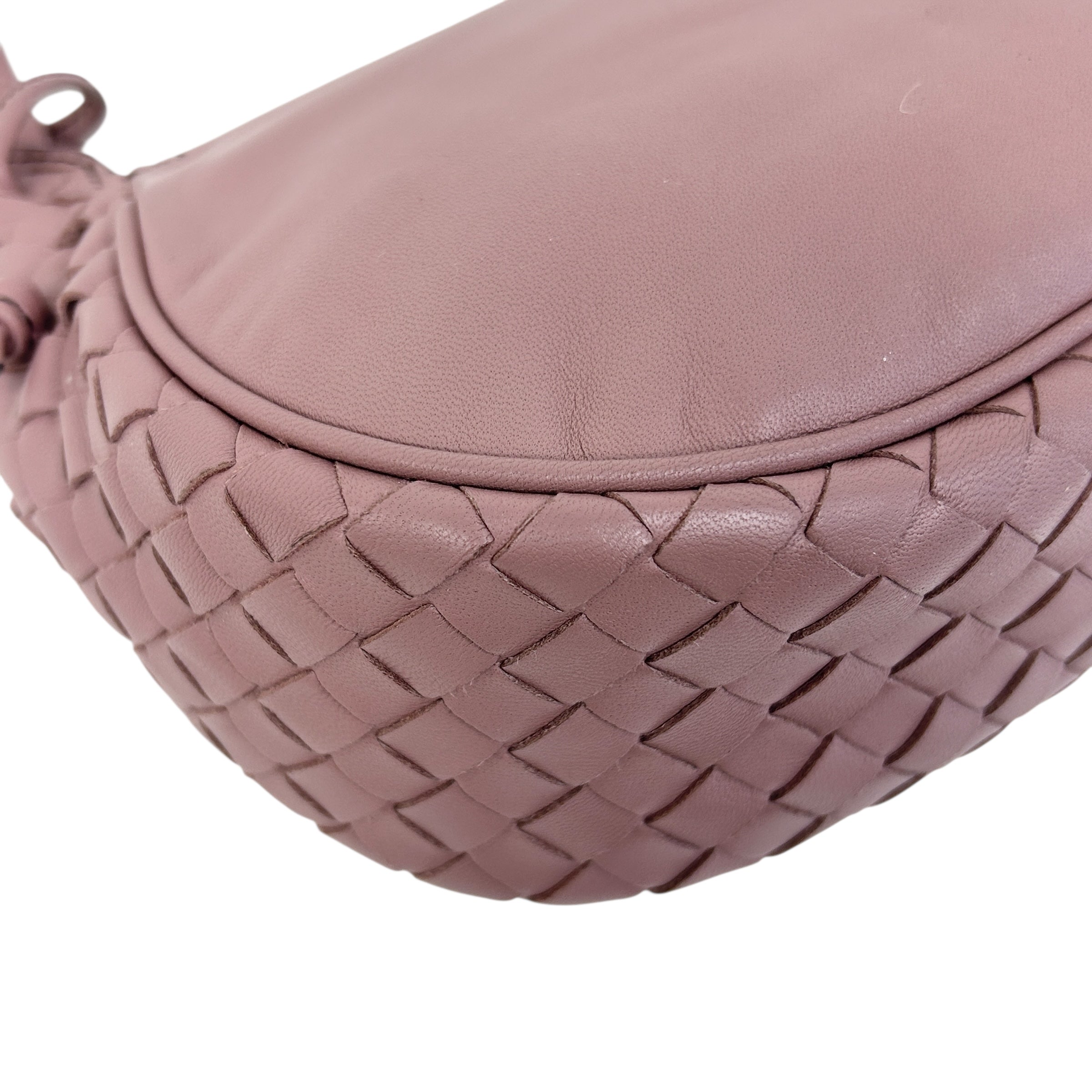 Dusty Pink Nodini Small Crossbody Flap Bag w/Gunmetal HW