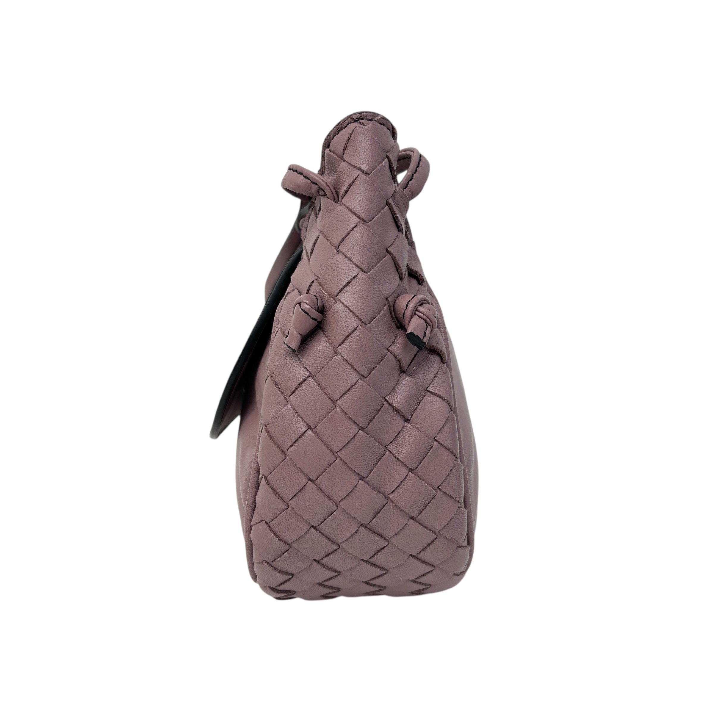 Dusty Pink Nodini Small Crossbody Flap Bag w/Gunmetal HW