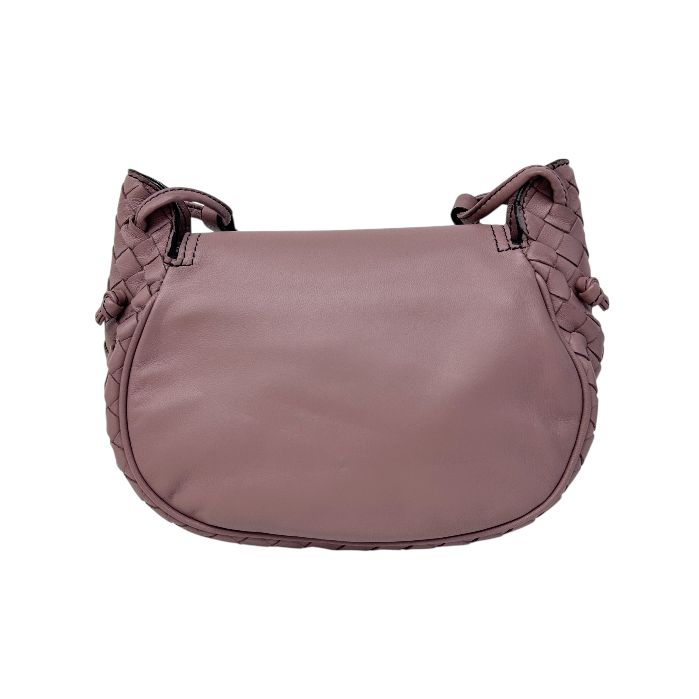 Dusty Pink Nodini Small Crossbody Flap Bag w/Gunmetal HW