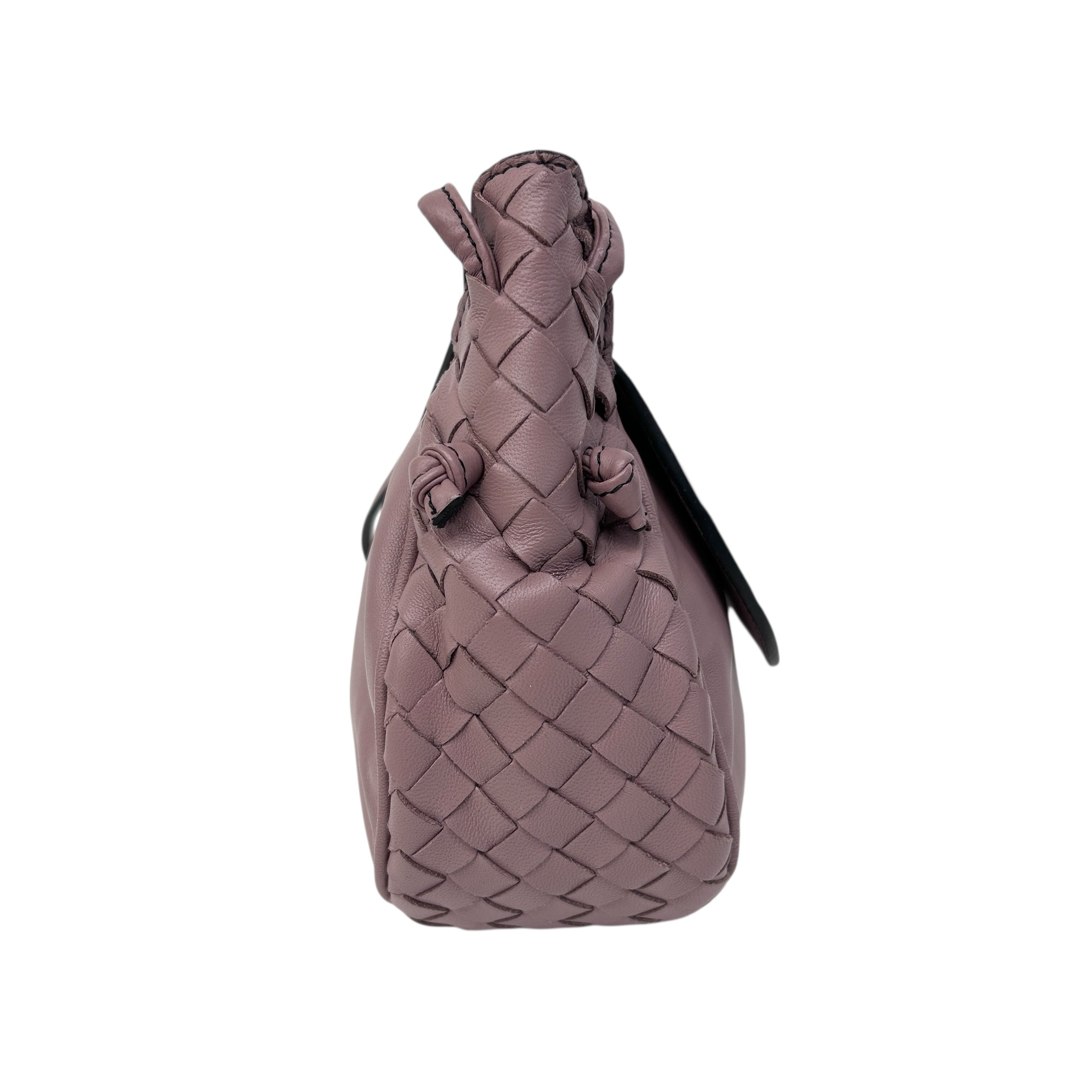 Dusty Pink Nodini Small Crossbody Flap Bag w/Gunmetal HW