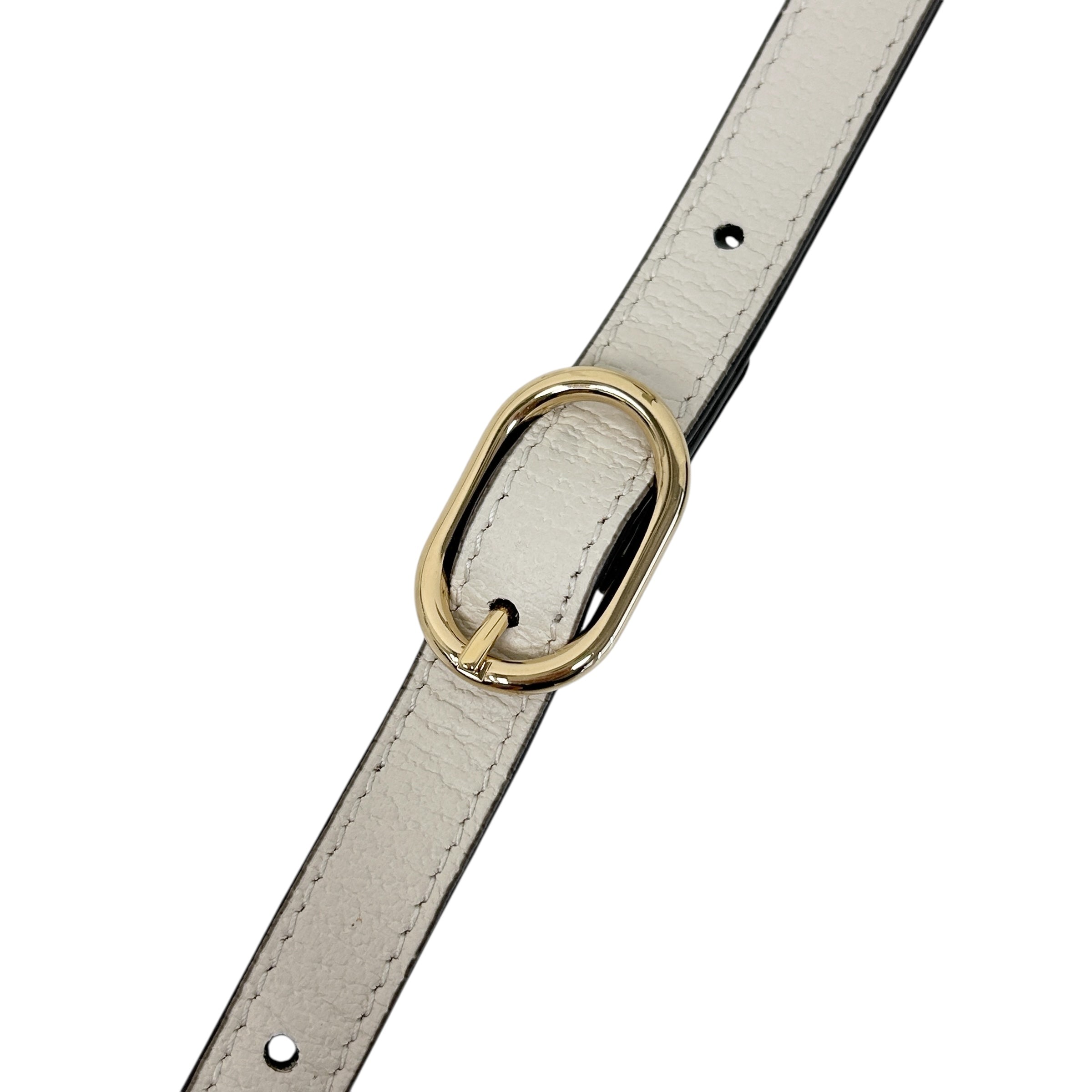 Off-White Quilted Leather Marmont Mini Camera Bag w/GHW