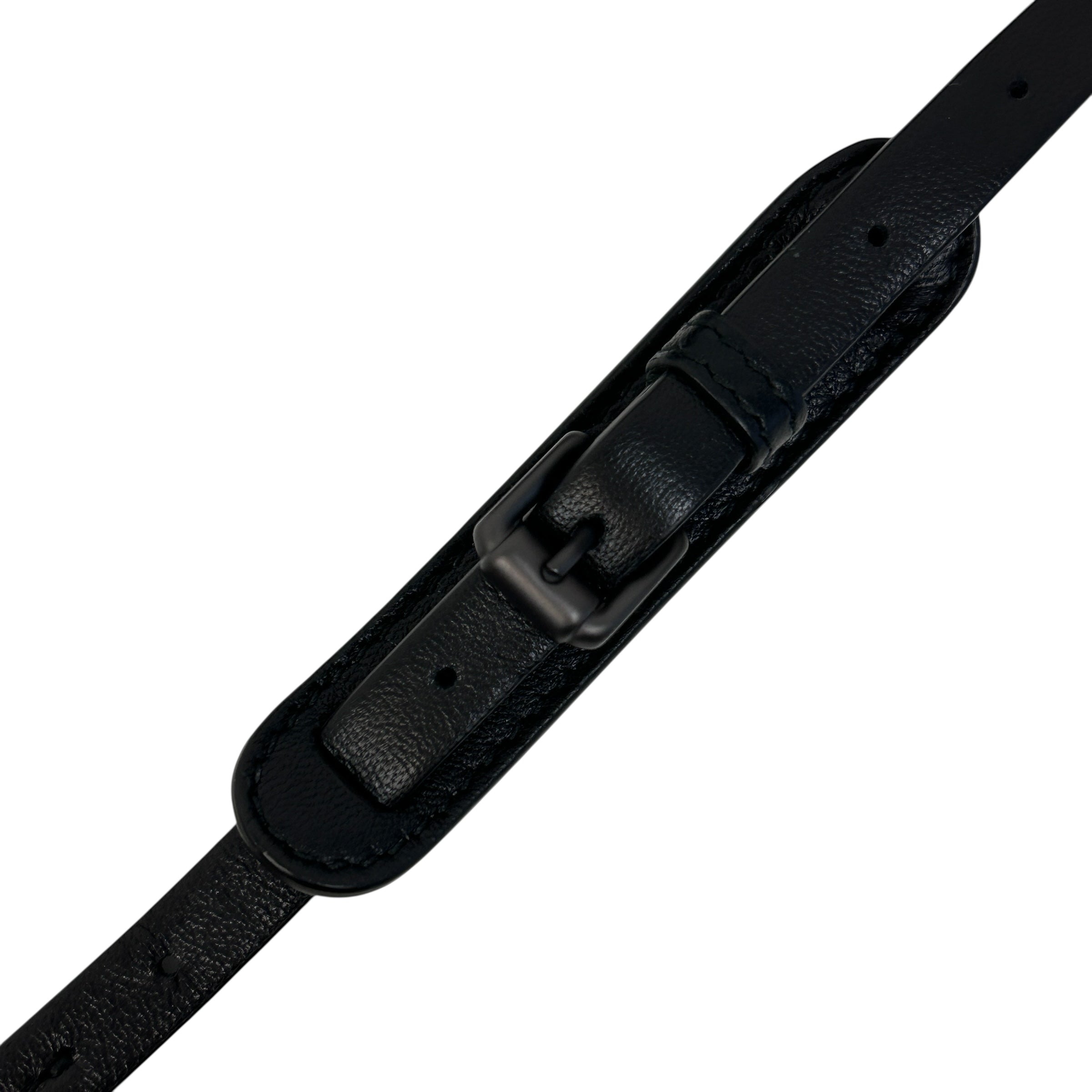 Black Intrecciato Woven Nappa Leather Nodini Crossbody Bag w/Gunmetal HW