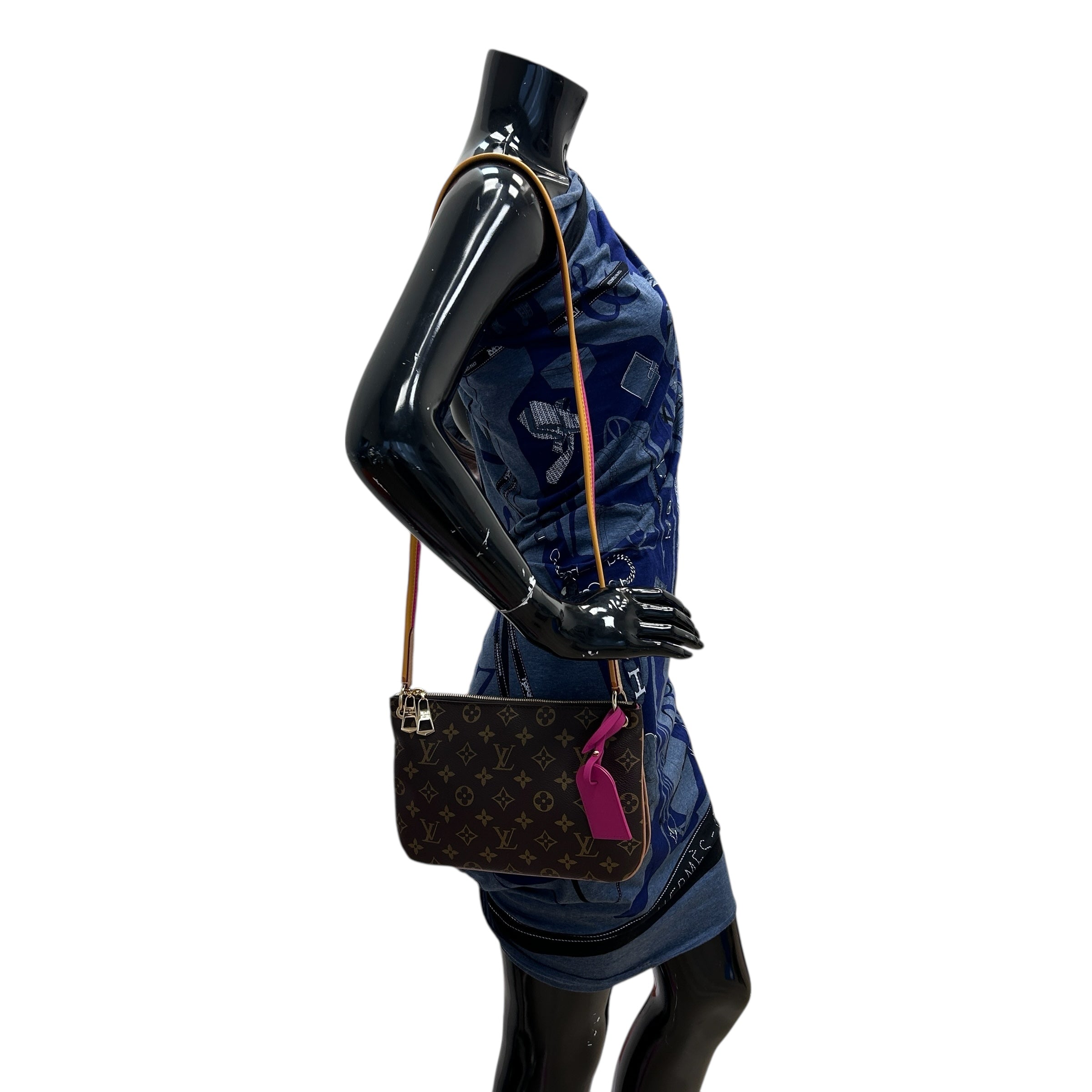 Orange/Fascia Monogram Canvas Loretta Bag w/GHW