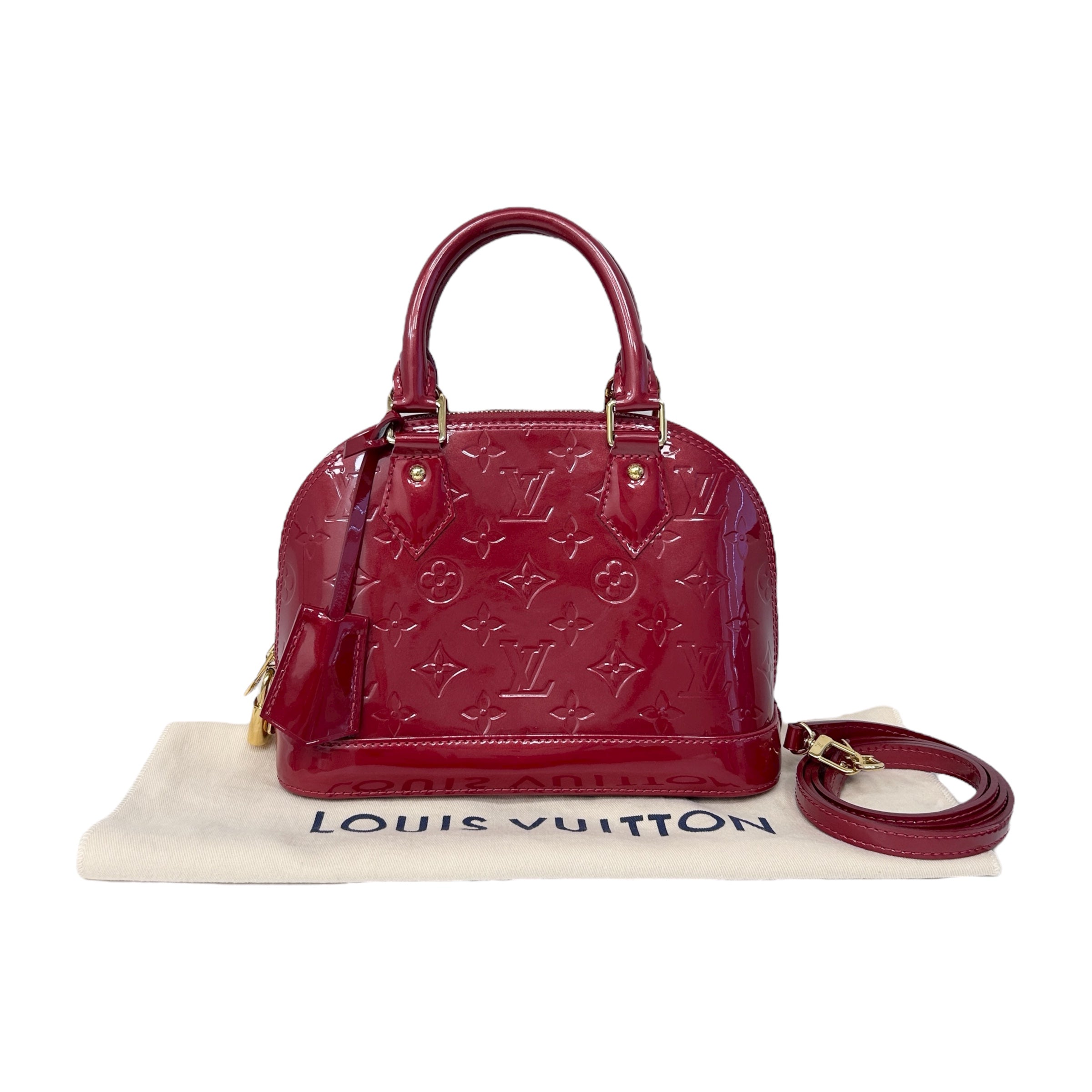 Indian Rose Monogram Vernis Leather Alma BB Bag w/GHW