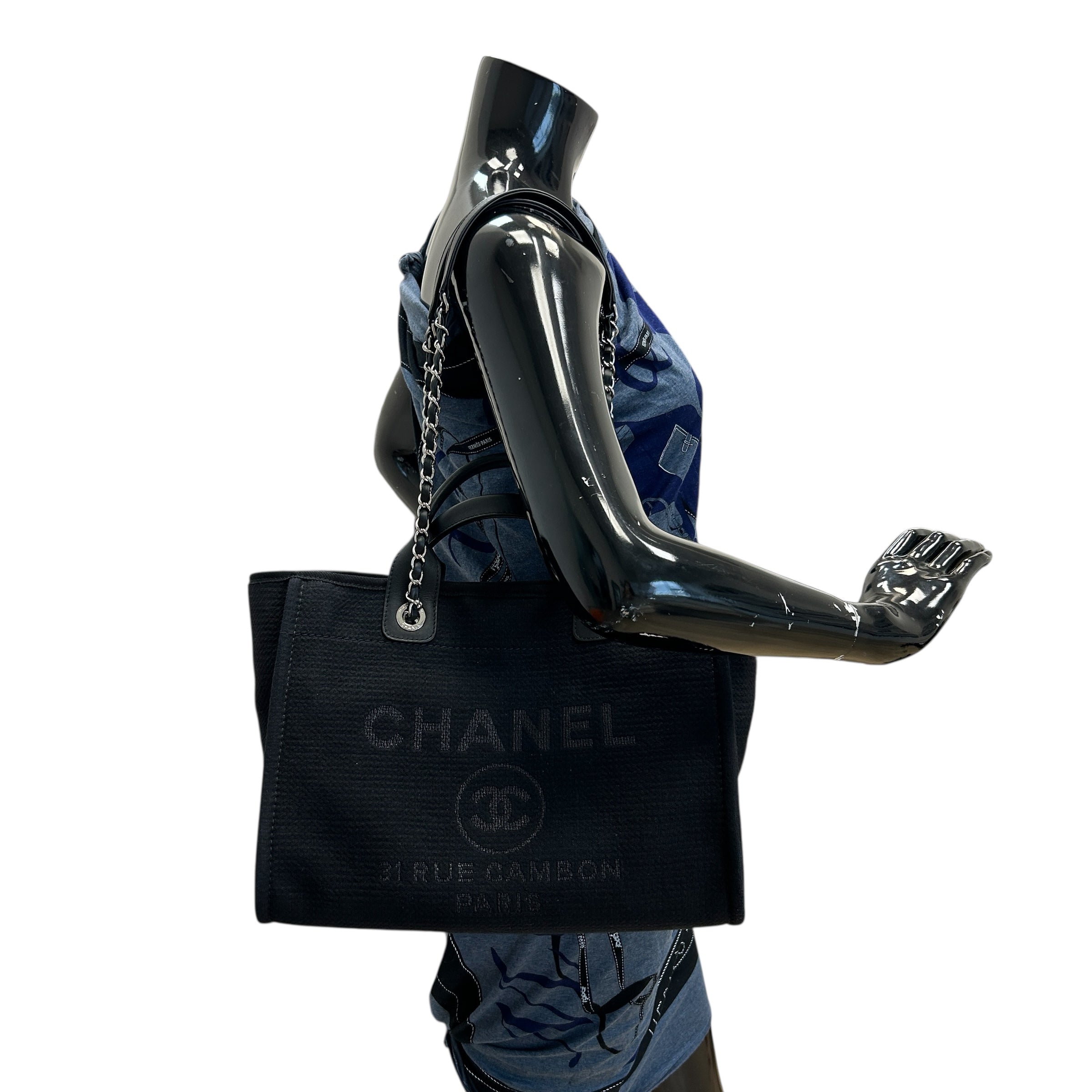 Black Deauville New Small Bag w/Pochette