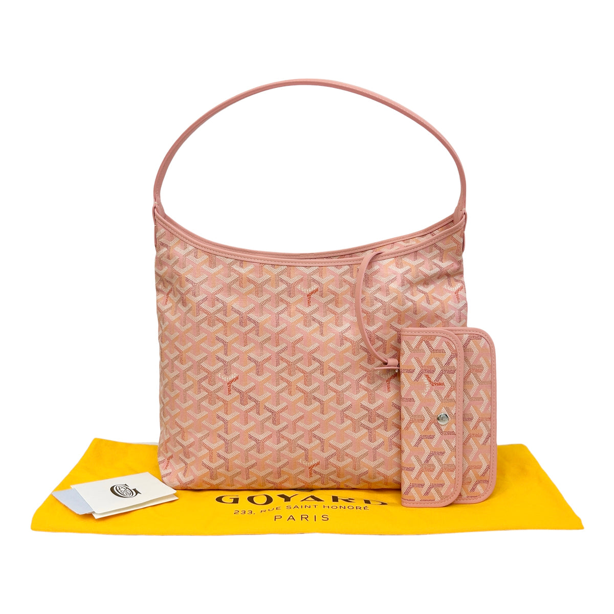 Goyardine Powder Pink Boheme Hobo Bag