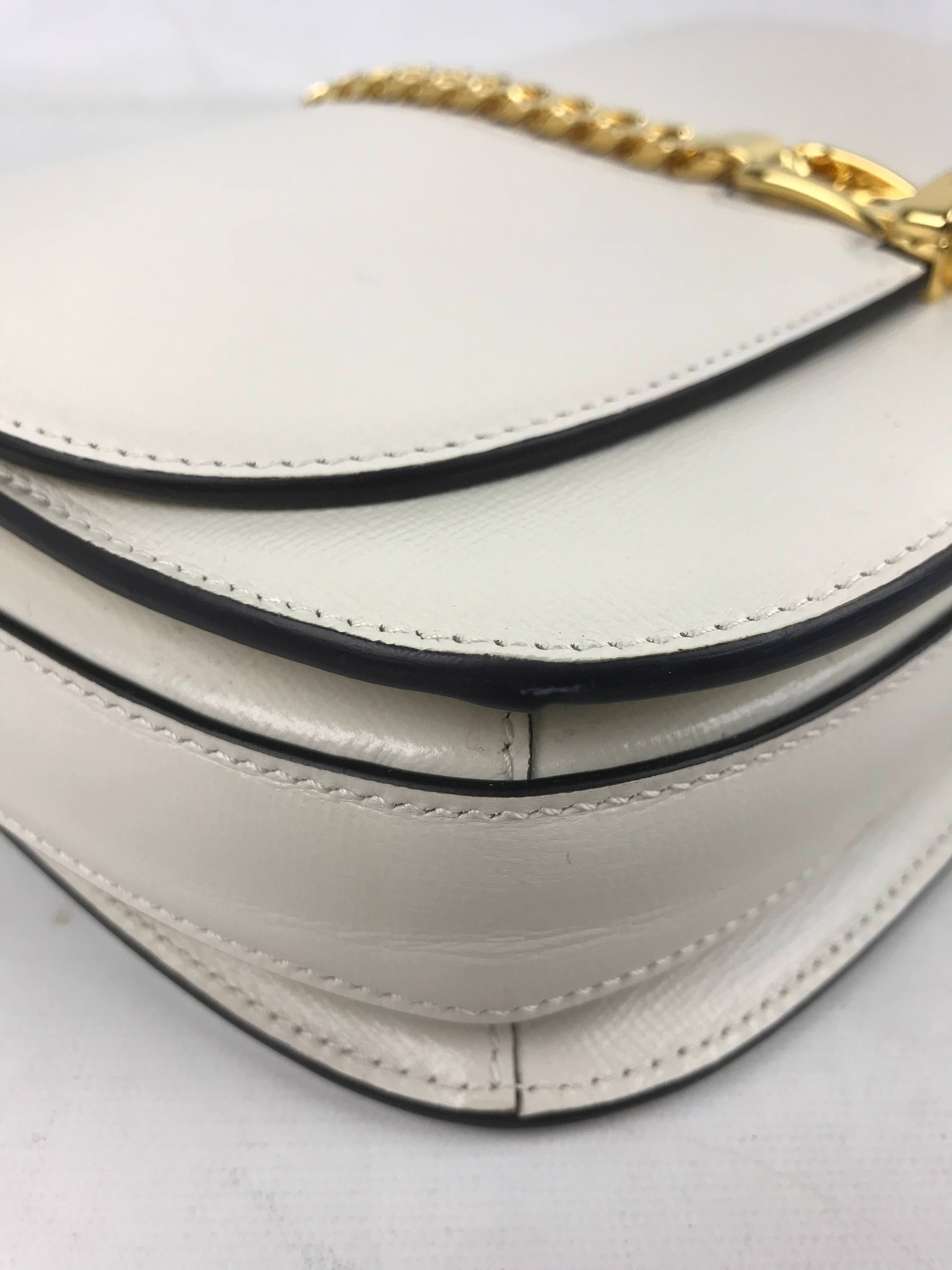 White/Cream Sylvie 1969 Shoulder Bag w/GHW