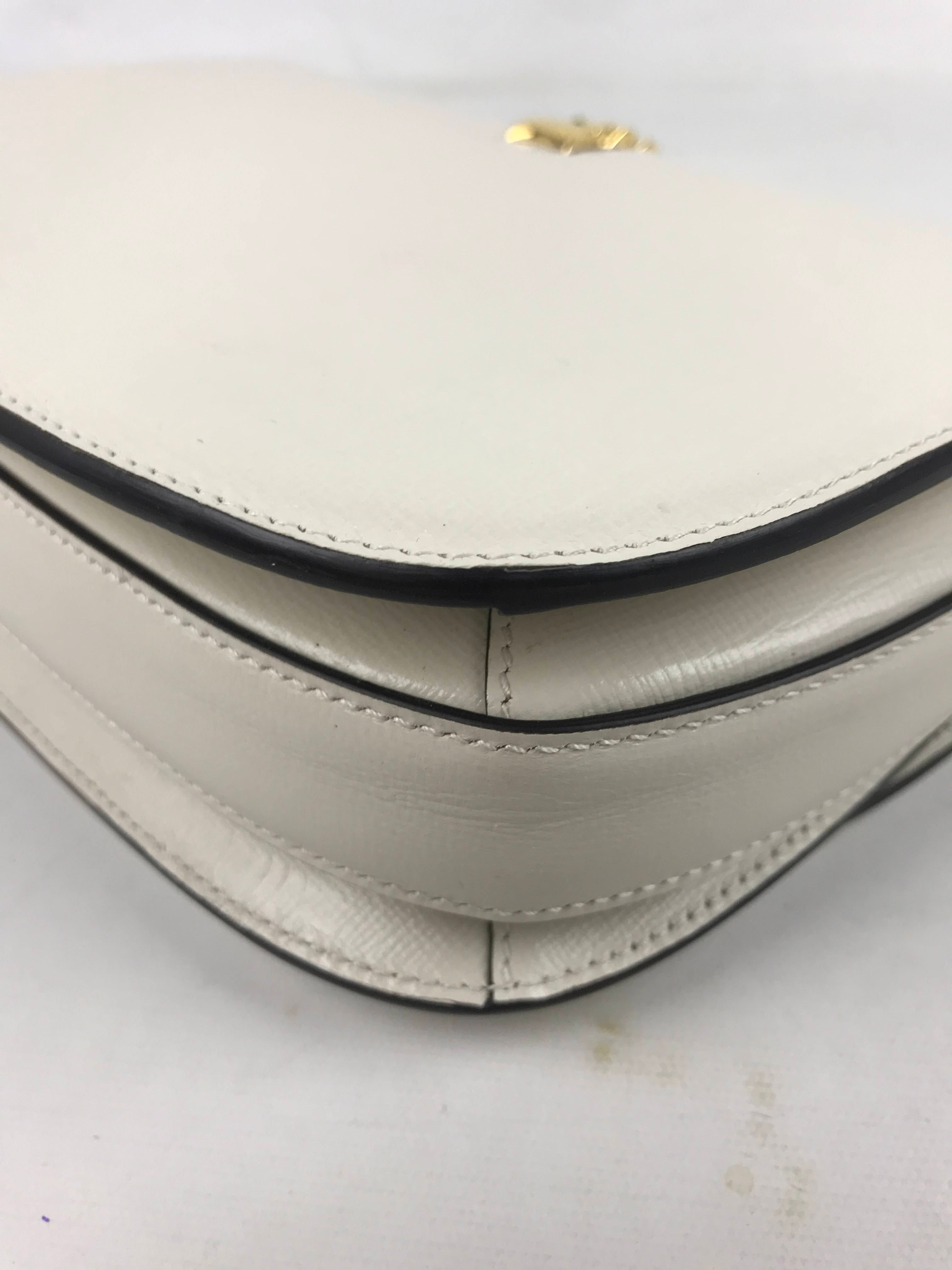 White/Cream Sylvie 1969 Shoulder Bag w/GHW