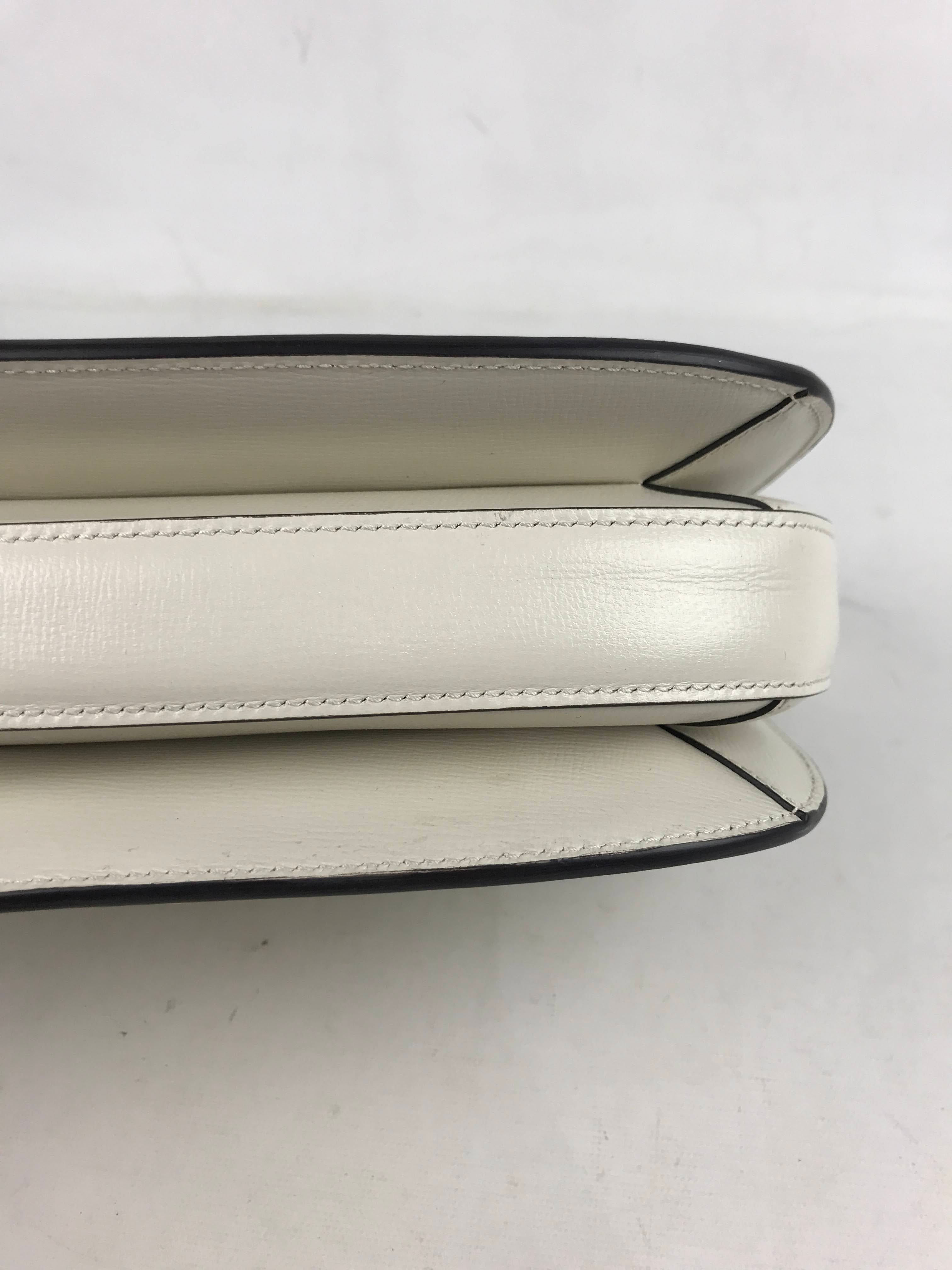 White/Cream Sylvie 1969 Shoulder Bag w/GHW