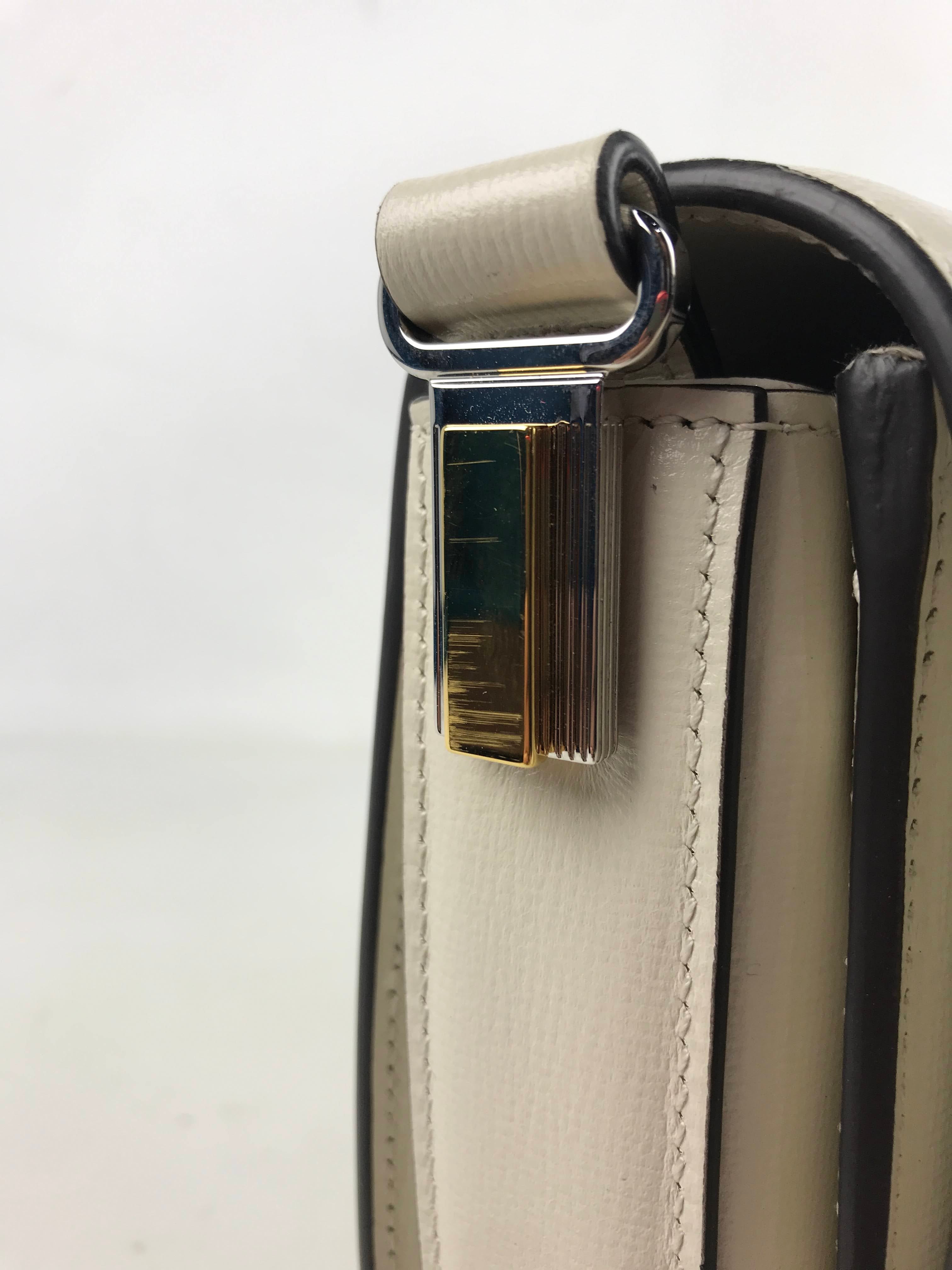 White/Cream Sylvie 1969 Shoulder Bag w/GHW