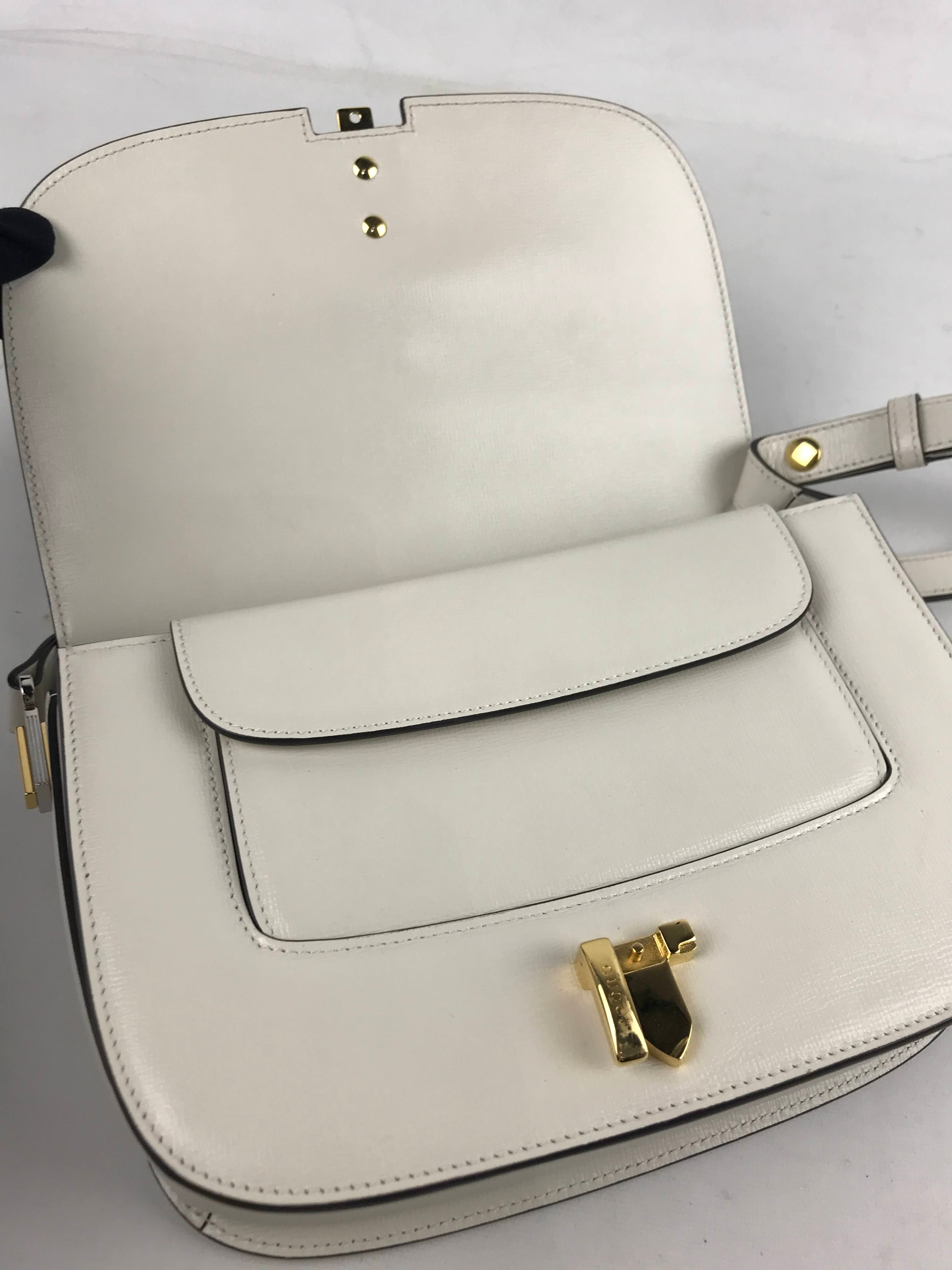 White/Cream Sylvie 1969 Shoulder Bag w/GHW